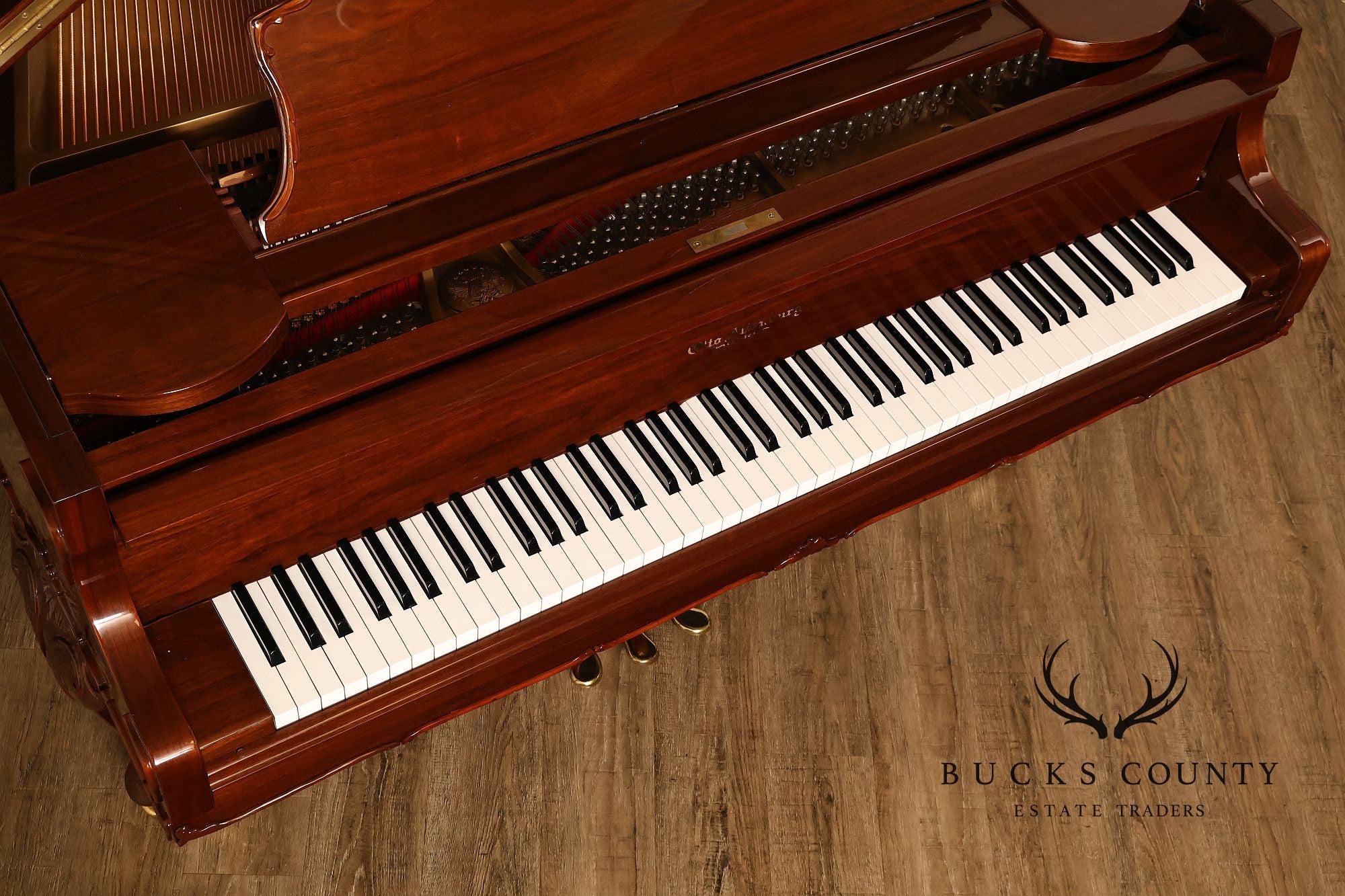 Otto Altenburg Rosewood Baby Grand Piano With Matching Duet Bench