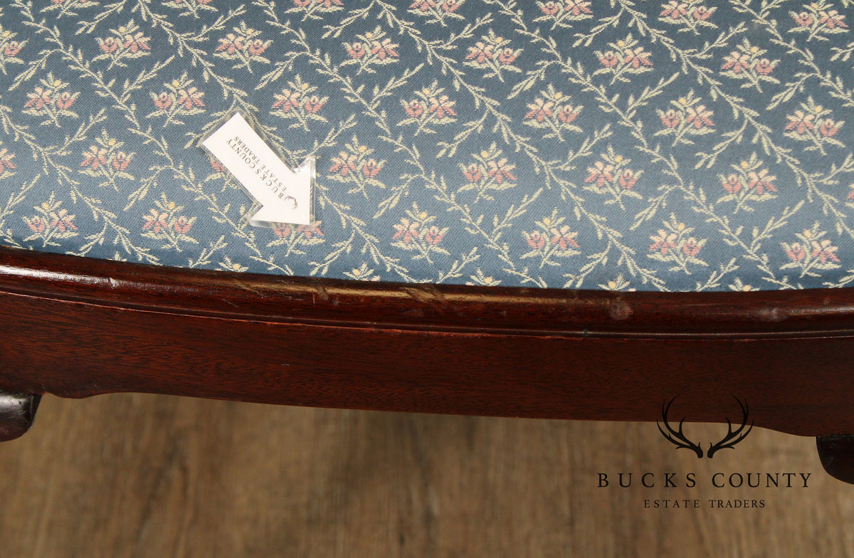 Stickley Queen Anne Style Set of Eight Mahogany Dining Chairs