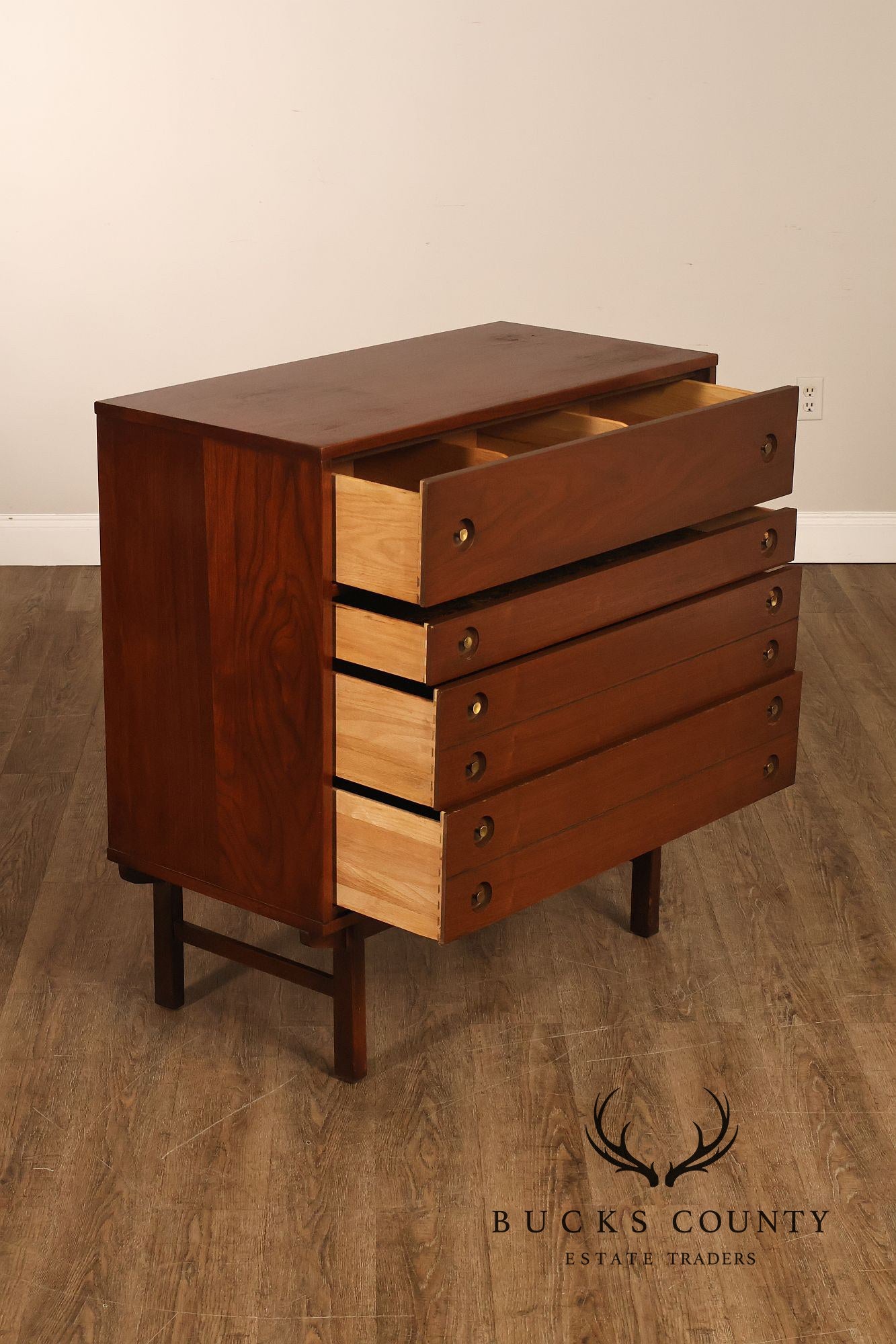 Mid Century Modern Walnut Chest of Drawers