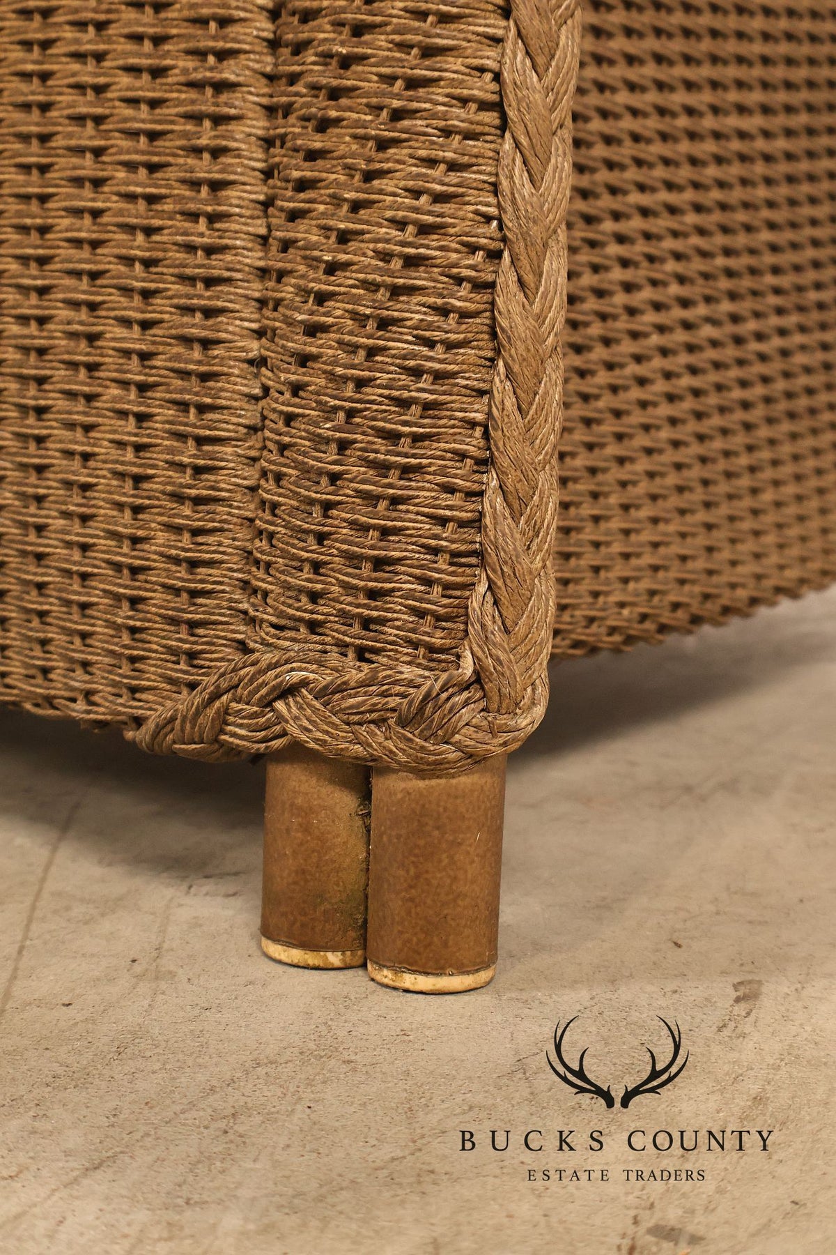 Lloyd Flanders Reflections All-Weather Lloyd Loom Wicker Loveseat