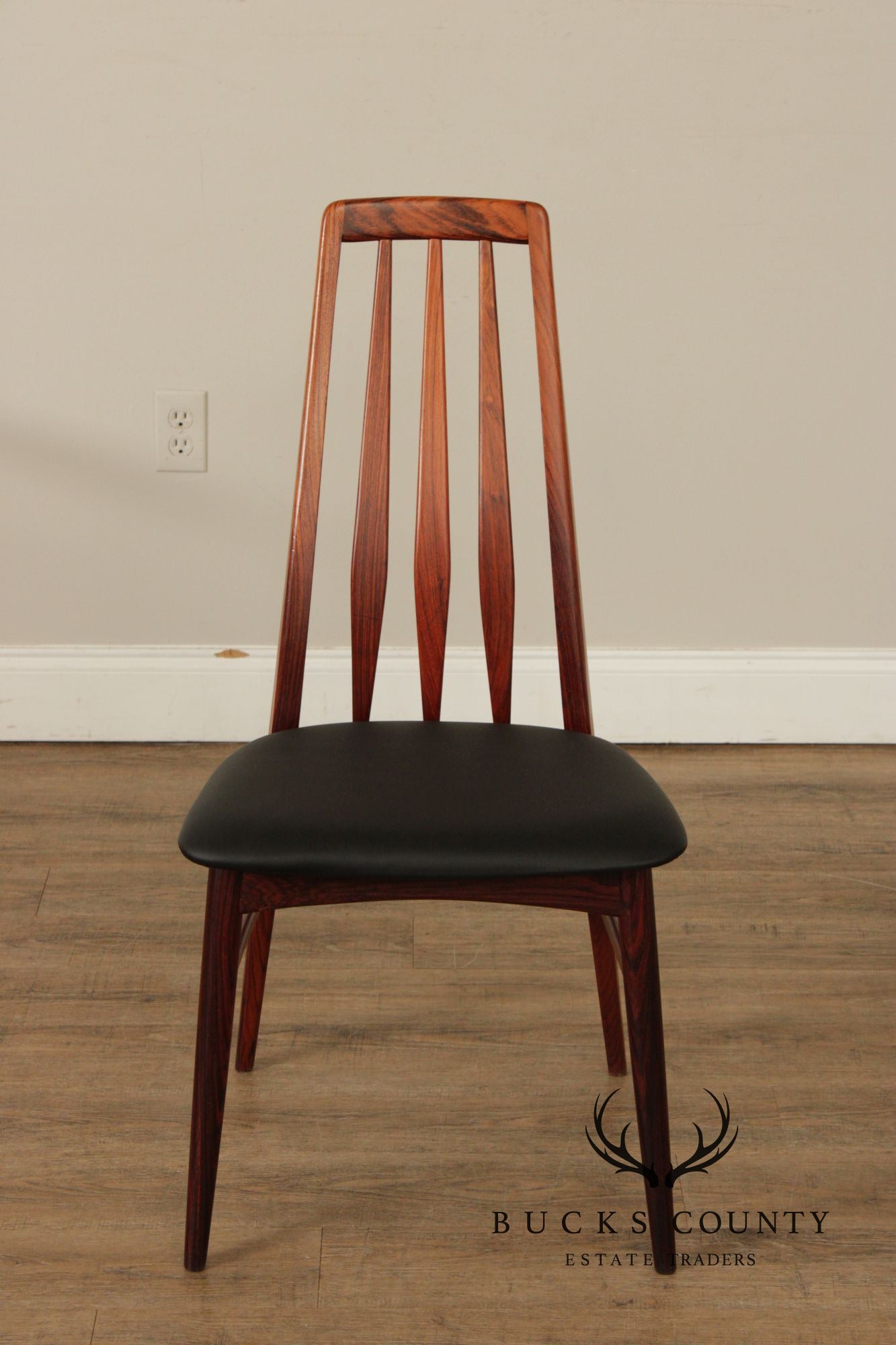 Niels Koefoed Danish Modern Set of Six Rosewood Eva Dining Chairs