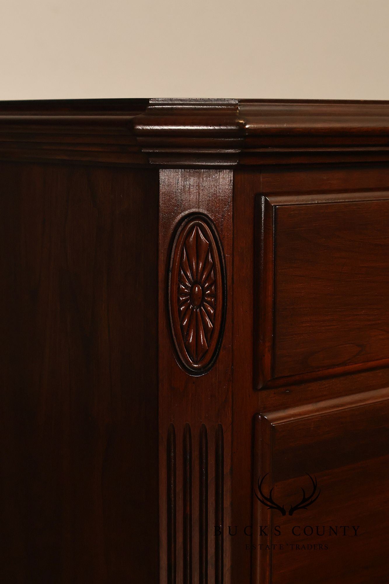 Ethan Allen 'Georgian Court' Cherry Long Dresser