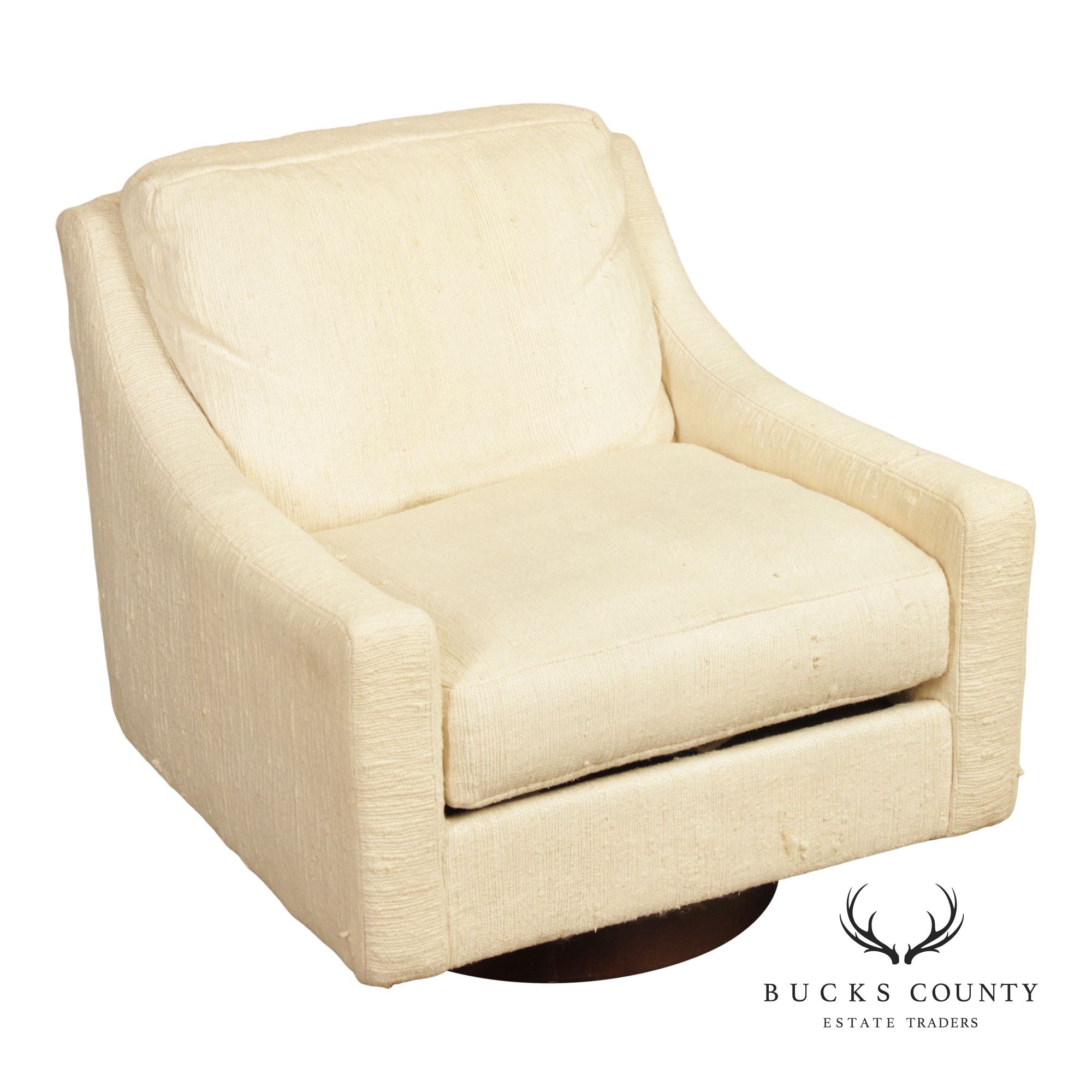 Selig Mid Century Modern Swivel Lounge Chair