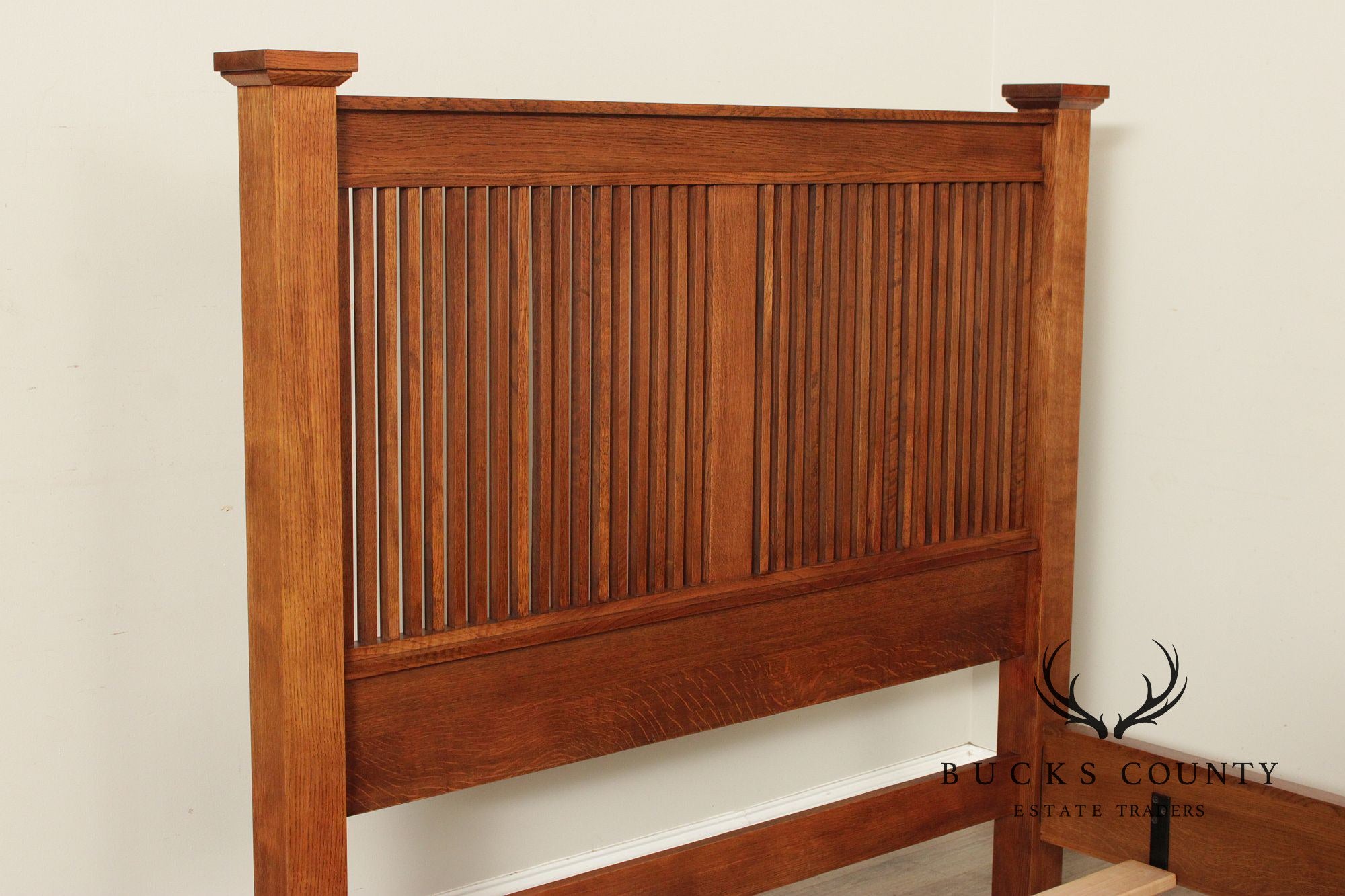 Stickley Mission Collection Oak Queen Size Prairie Bed