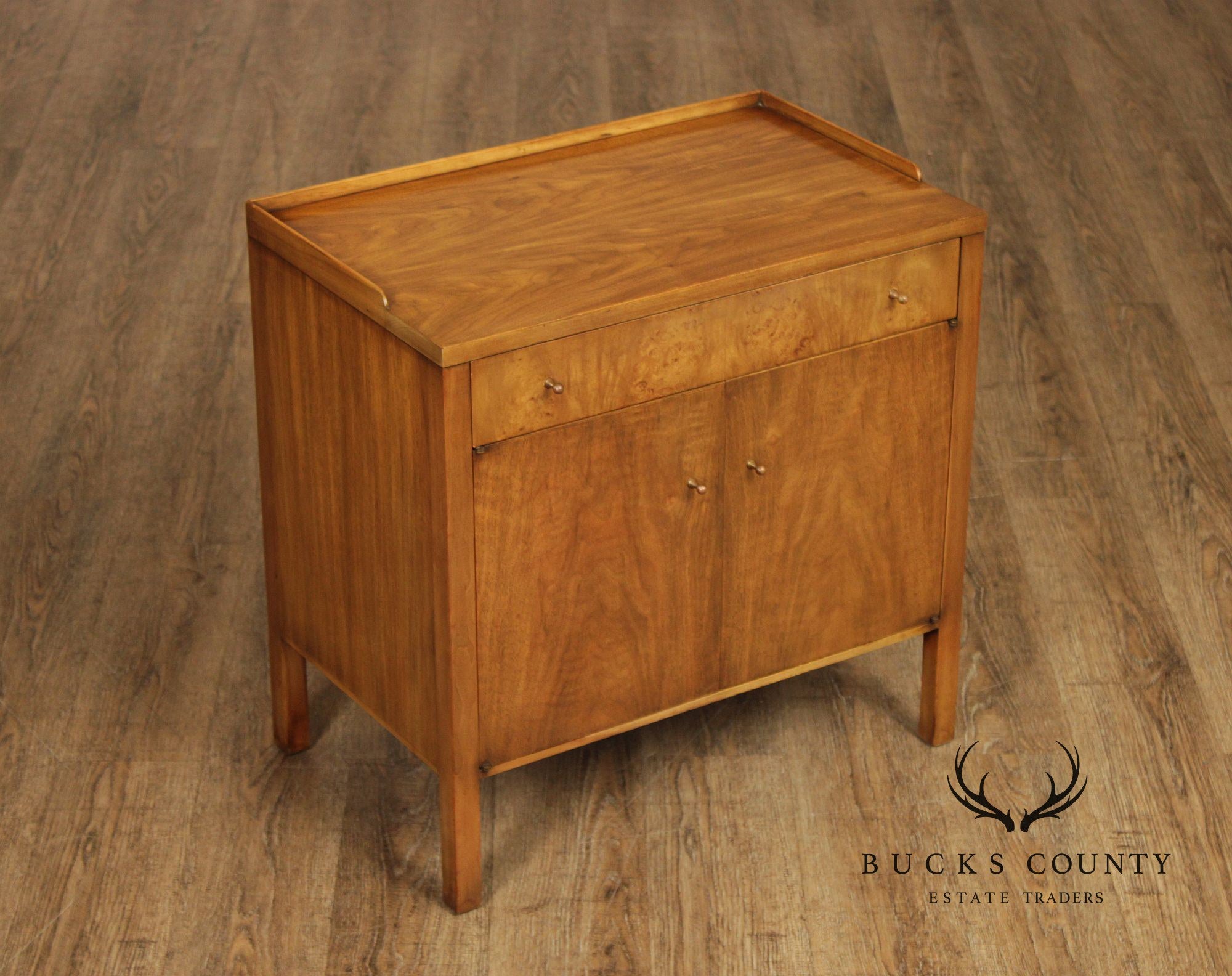 John Widdicomb Mid Century Modern Walnut Nightstand
