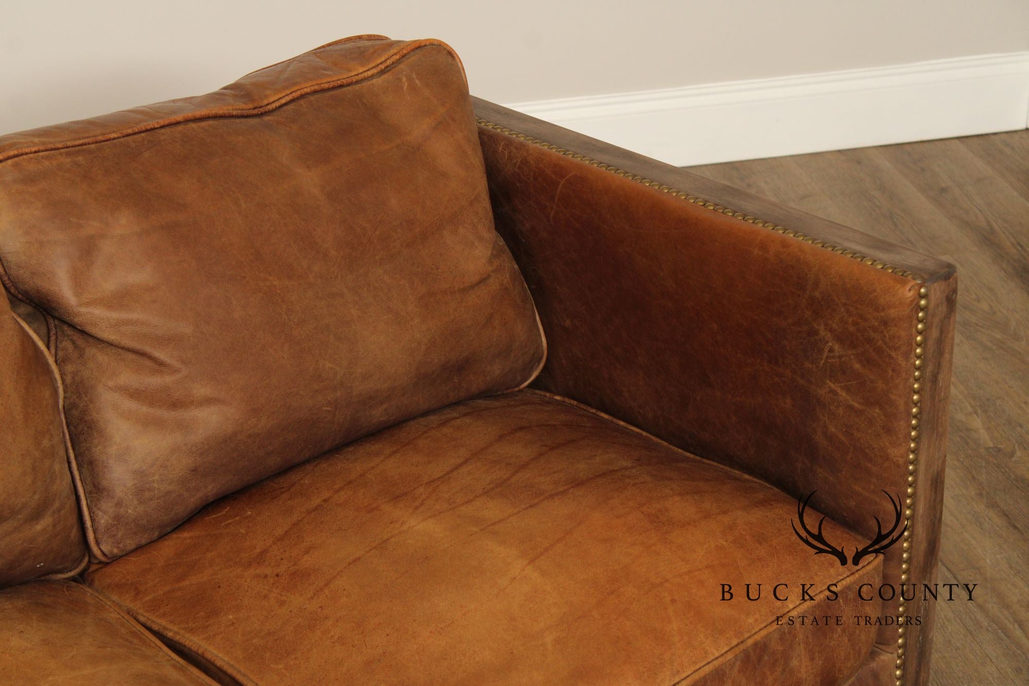 Moe's Collection 'Darlington' Rustic Leather Sofa