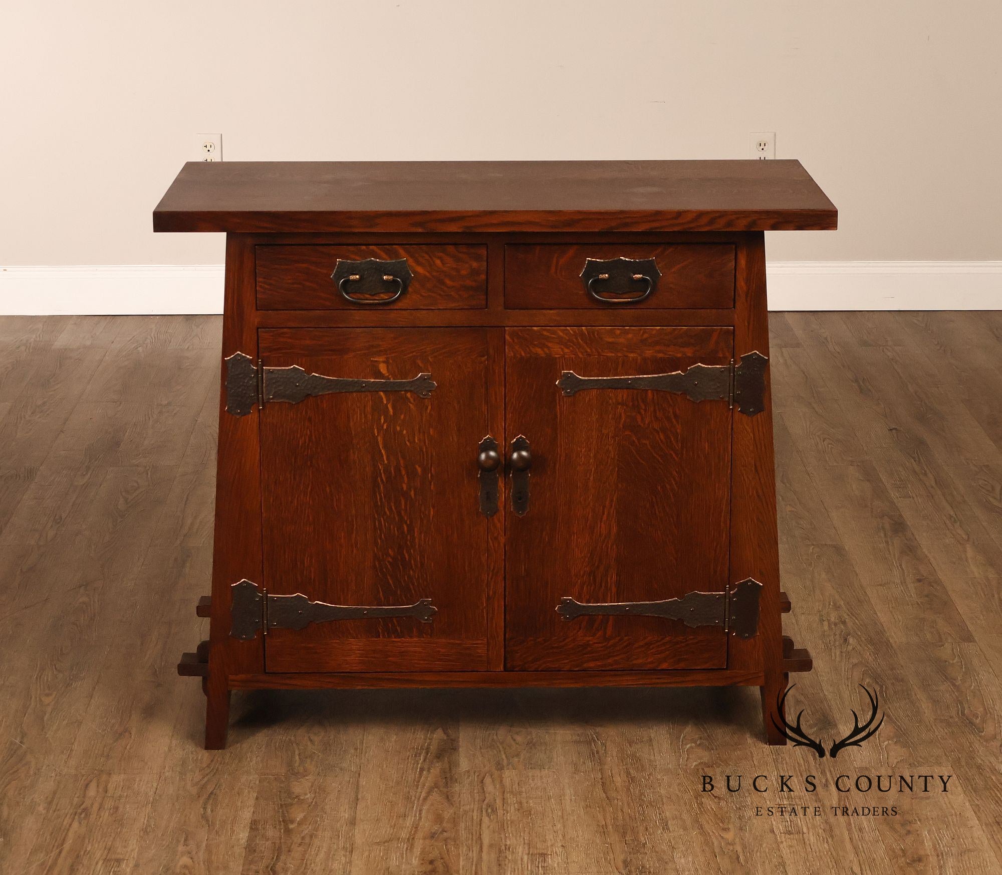 Stickley Roycroft Reissue Mission Oak Cellarette Cabinet