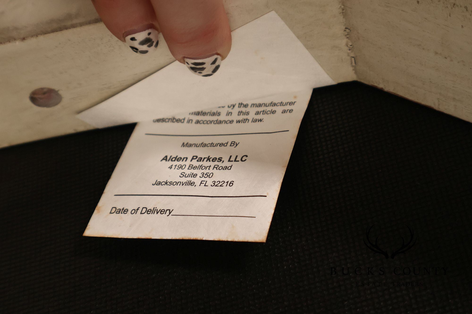 Alden Parkes Country French Louis XVI Style Caned Back Painted Settee