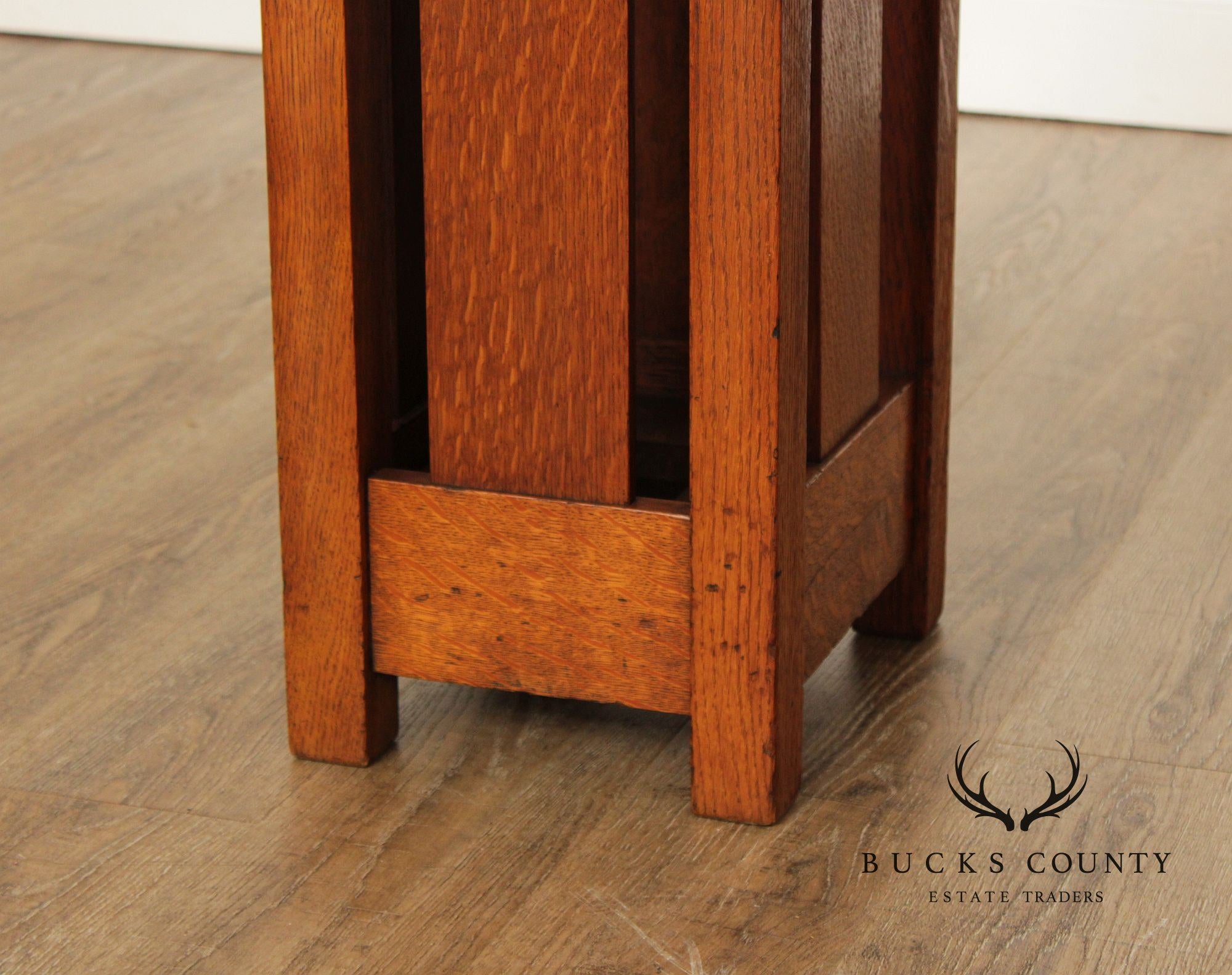 Stickley Brothers Antique Mission Oak Umbrella Stand