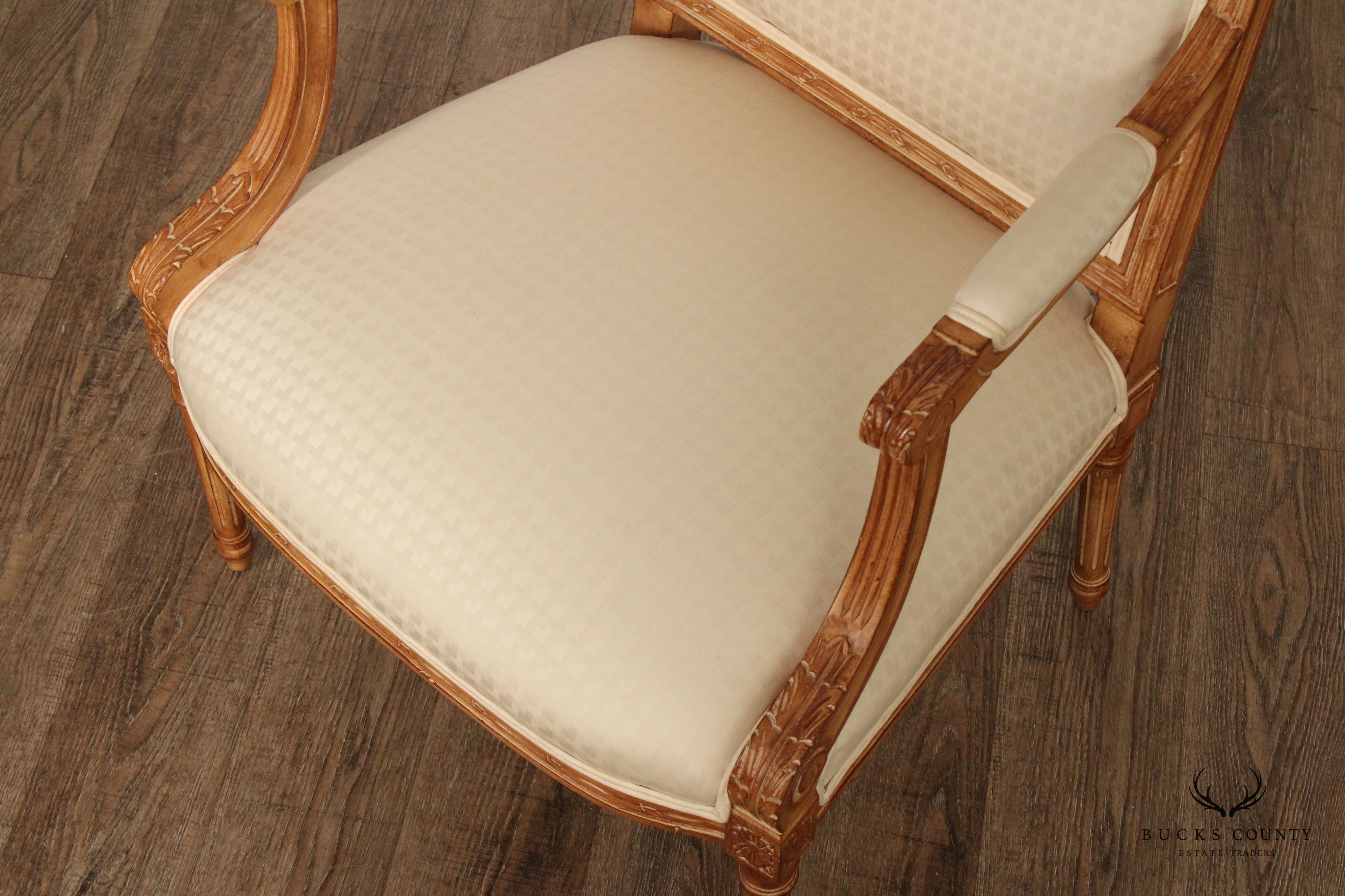 Trouvailles Furniture Inc. French Louis XVI Style Armchair