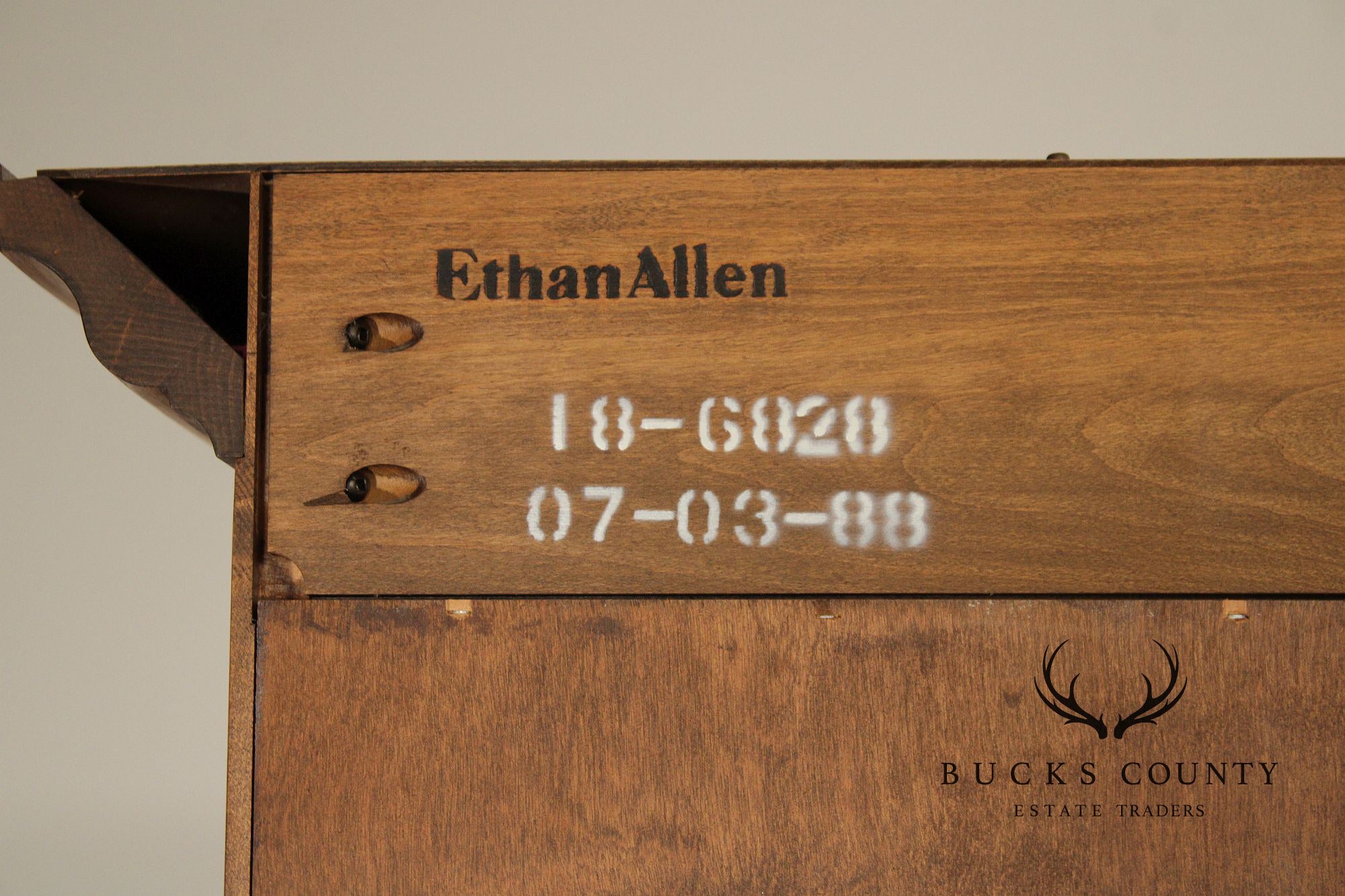 Ethan Allen 1776 Collection Maple Lighted China Cabinet