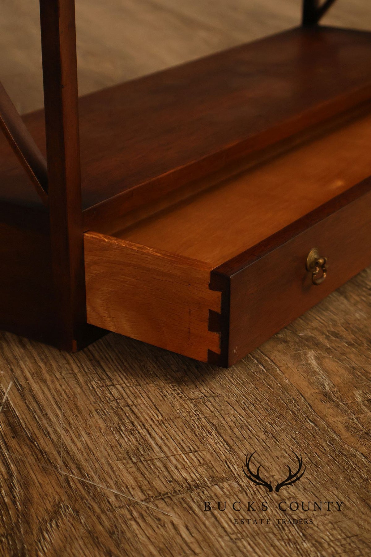 Kittinger Williamsburg Adaptation Mahogany Hanging Wall Shelf