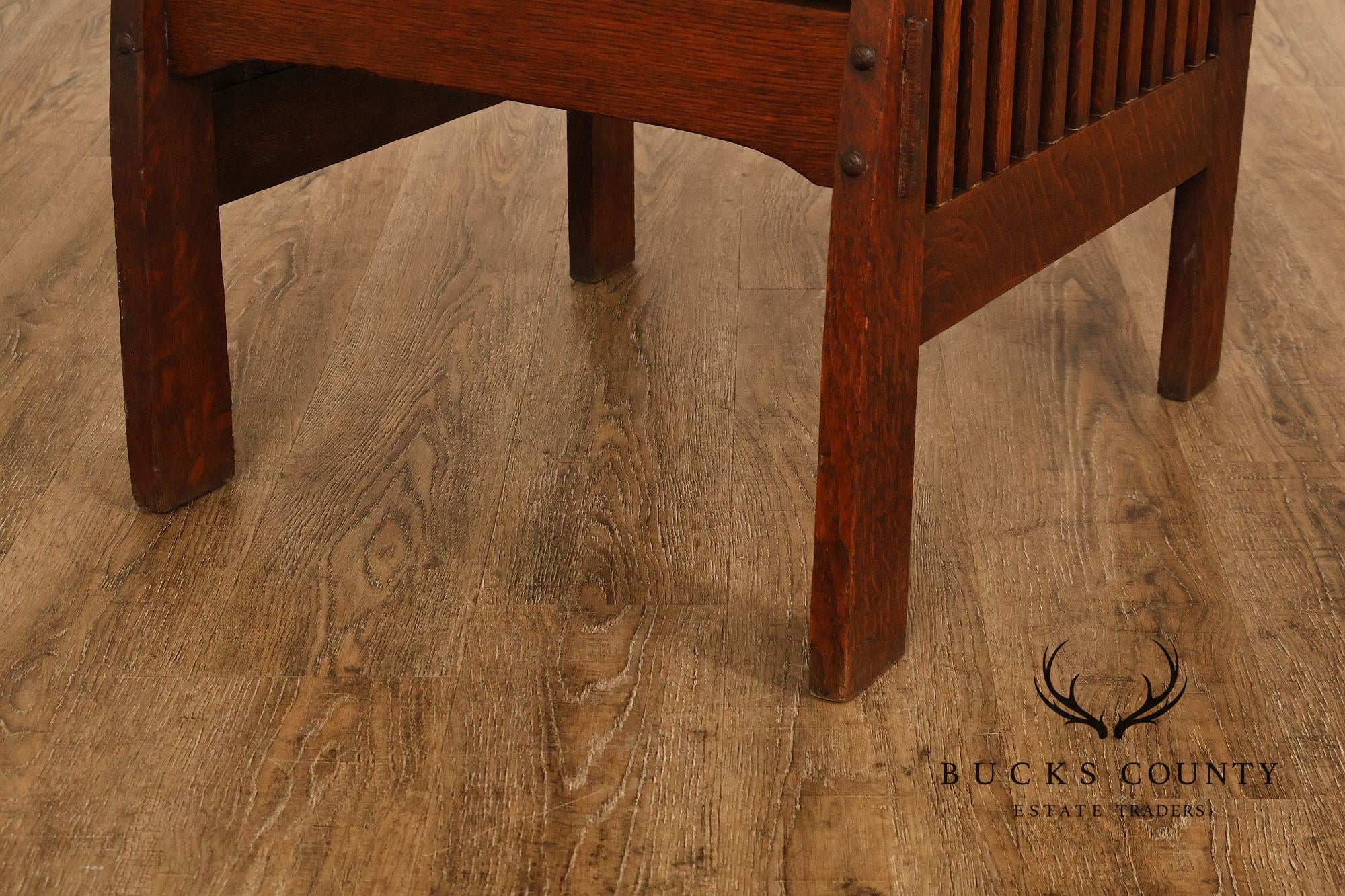 Michigan Chair Company Arts And Crafts Oak Armchair