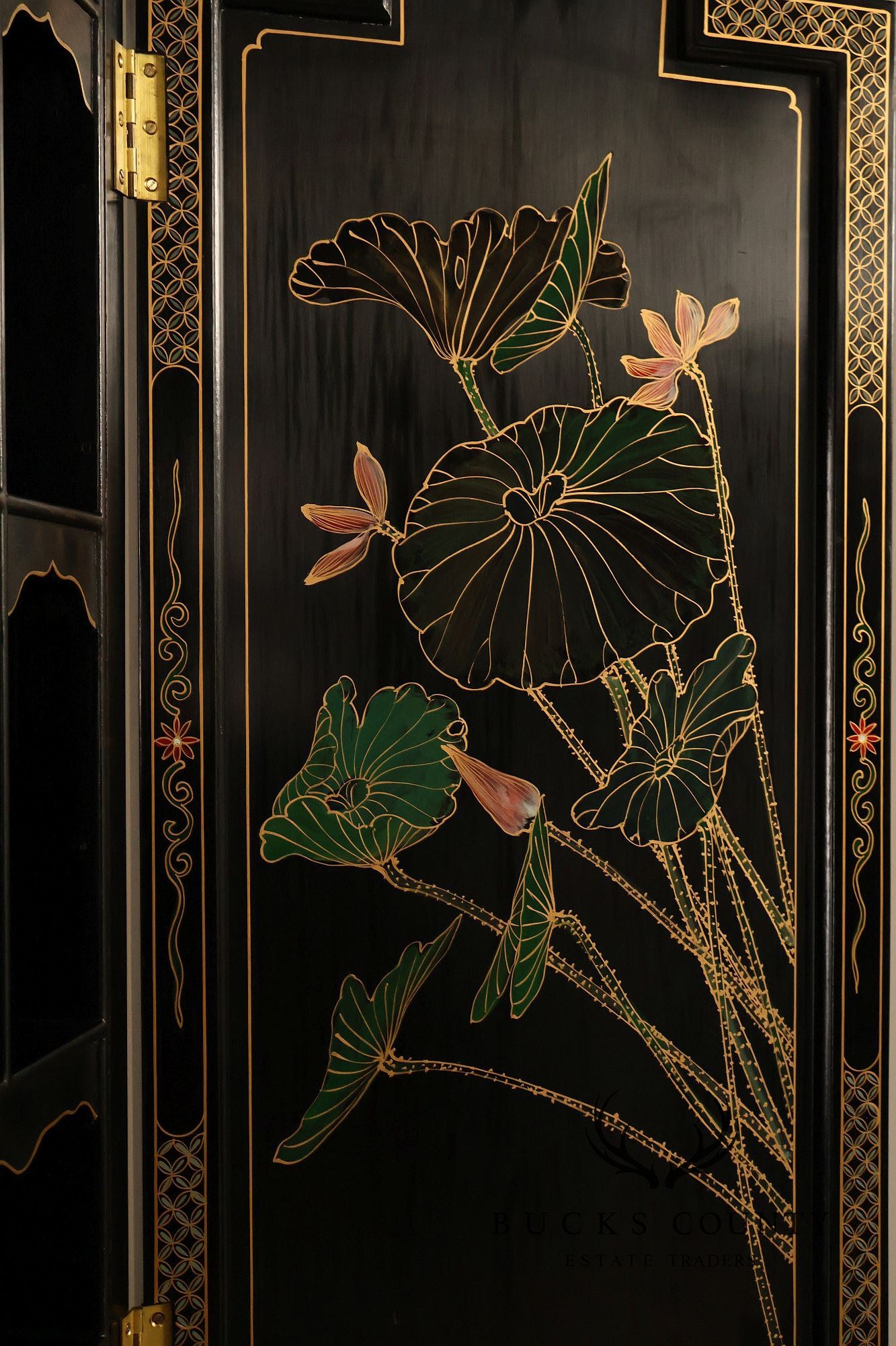Chinoiserie Secretary Bookcase