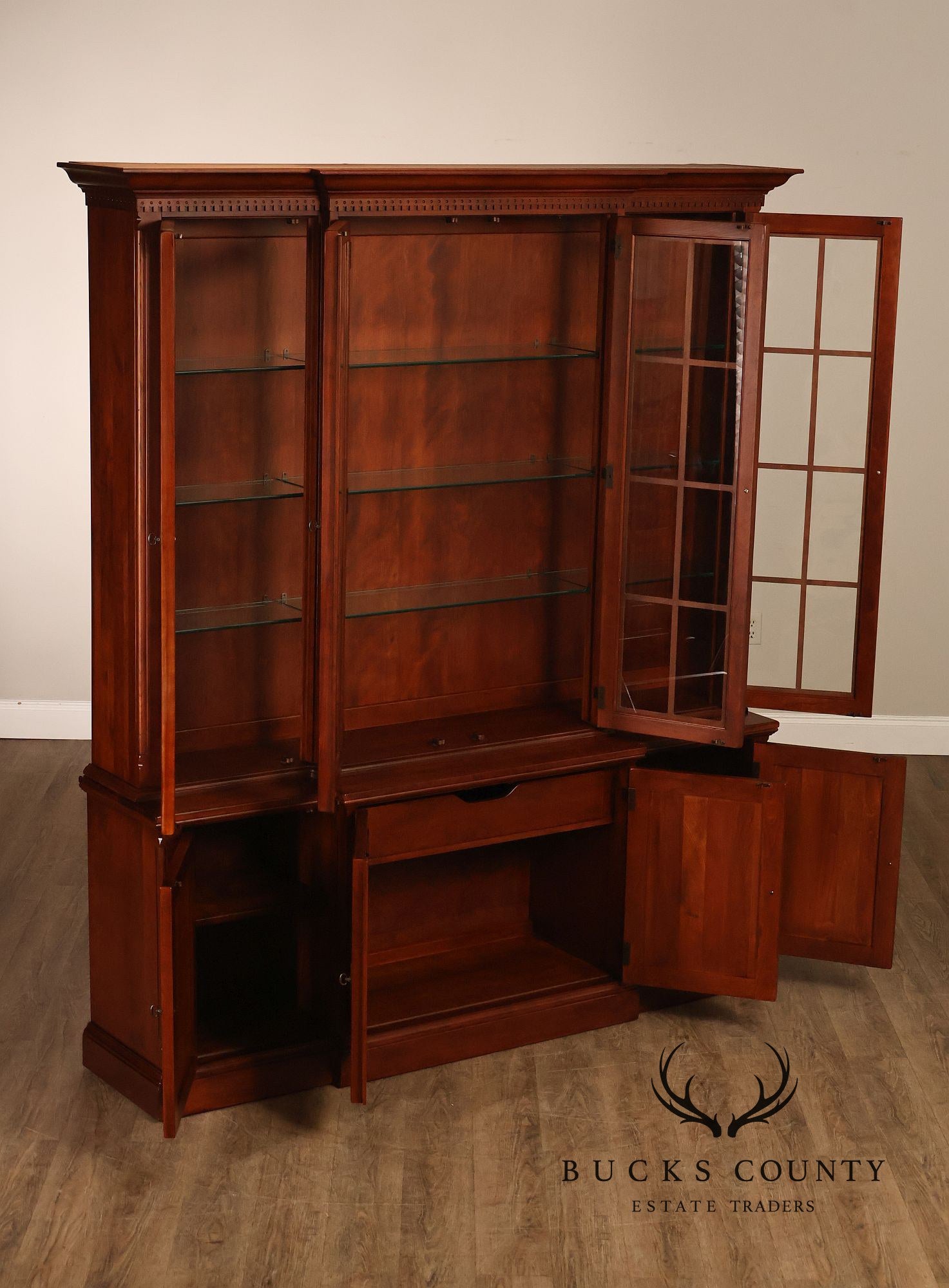 Lexington Bob Timberlake Cherry Breakfront Bookcase