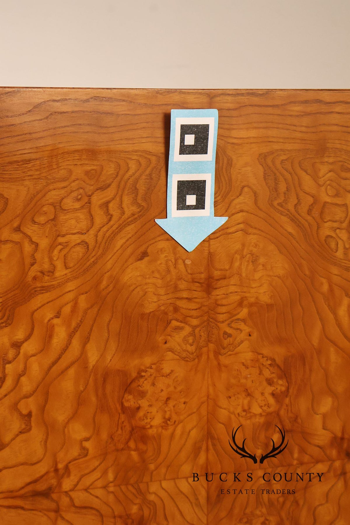Lane Mid Century Modern Burlwood Armoire