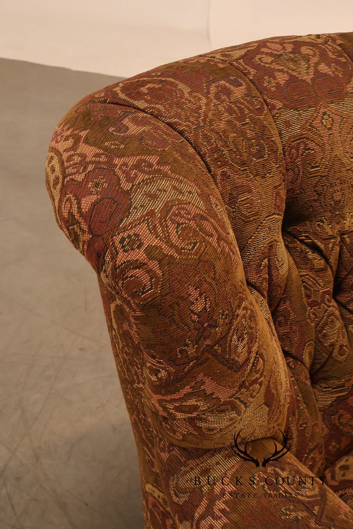 Lillian August Collection Oversized Paisley Upholstered Armchair