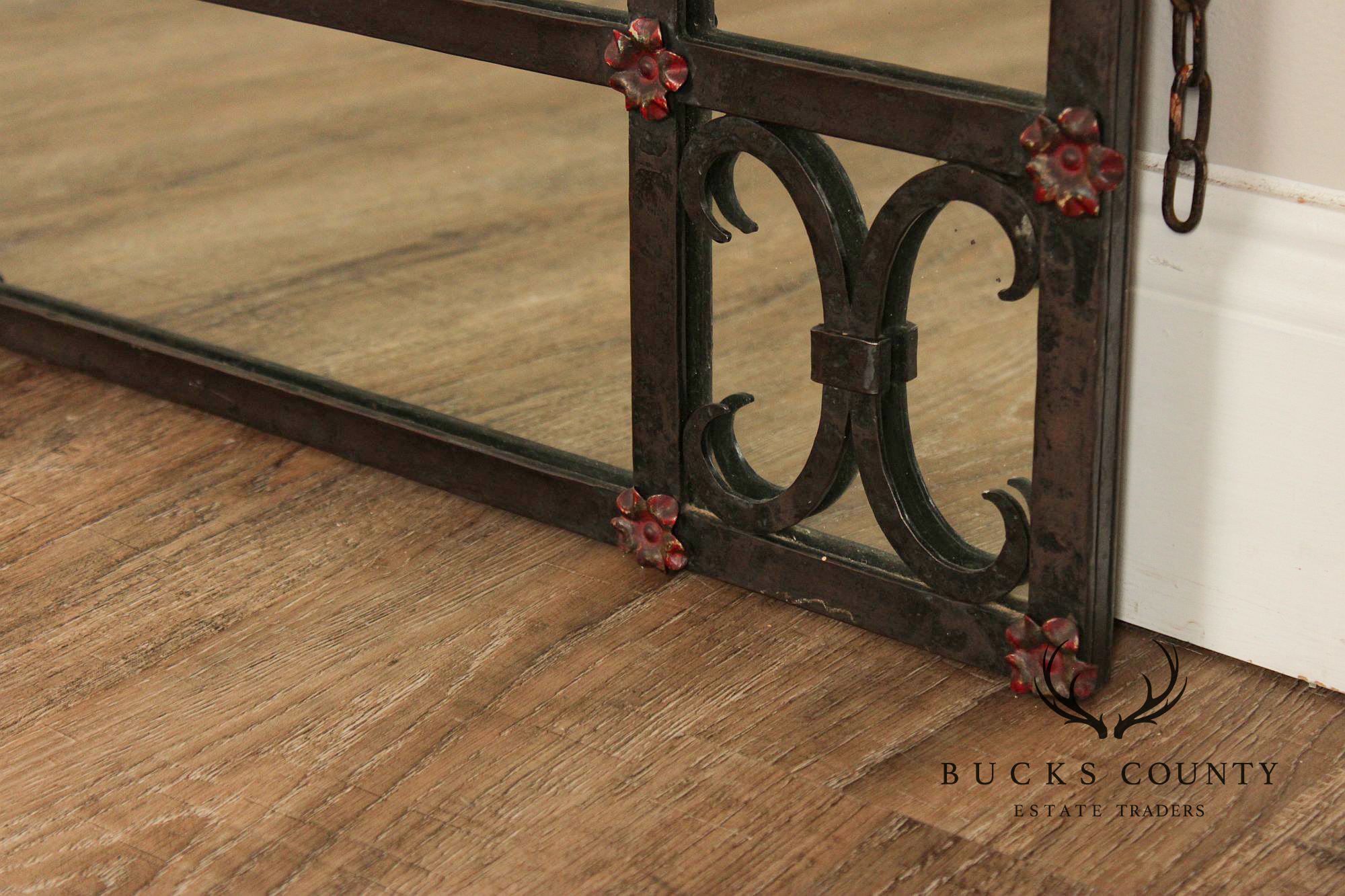 Spanish Colonial Style Wrought Iron Wall Mirror