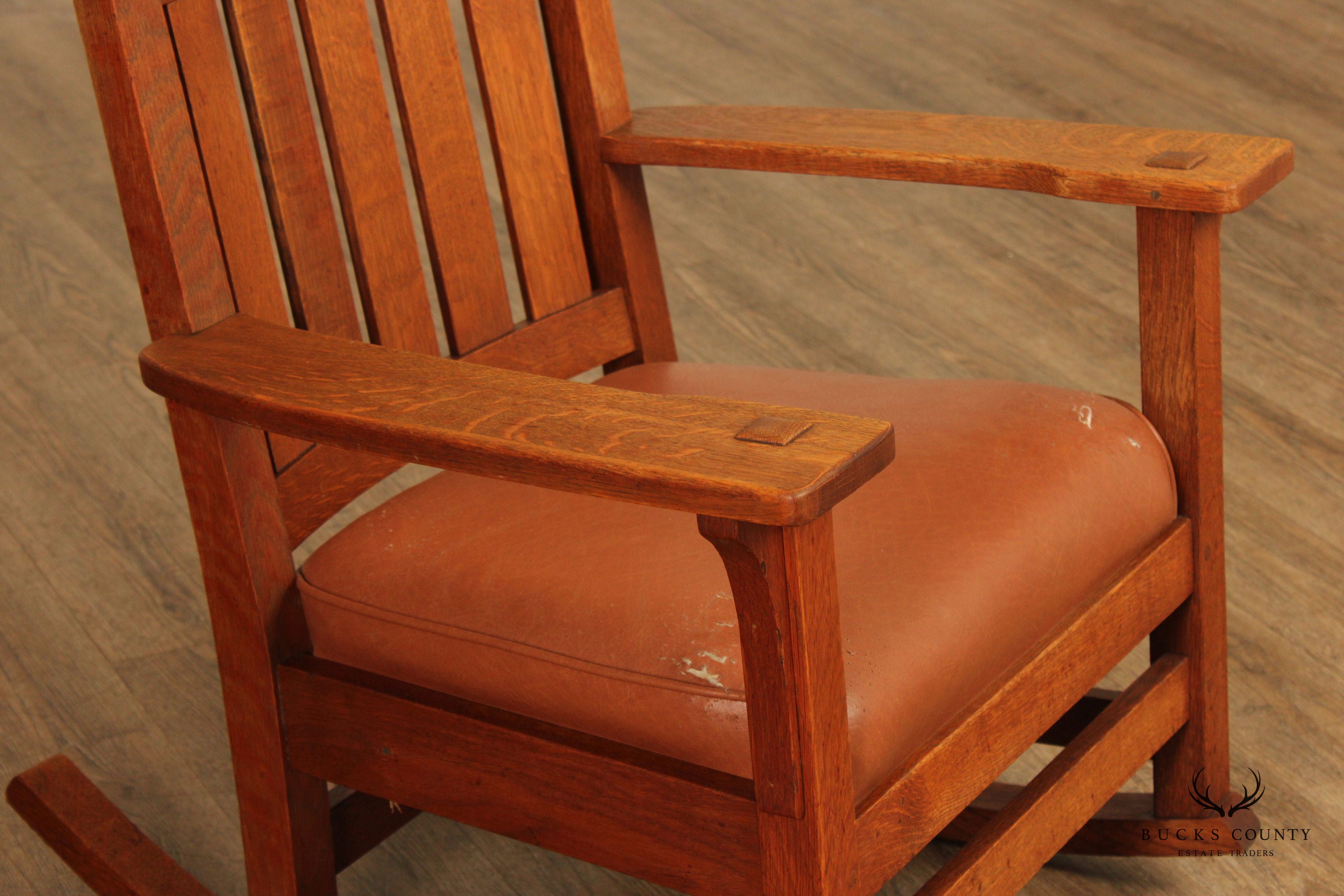 L. & J.G. Stickley Antique Mission Oak Rocker