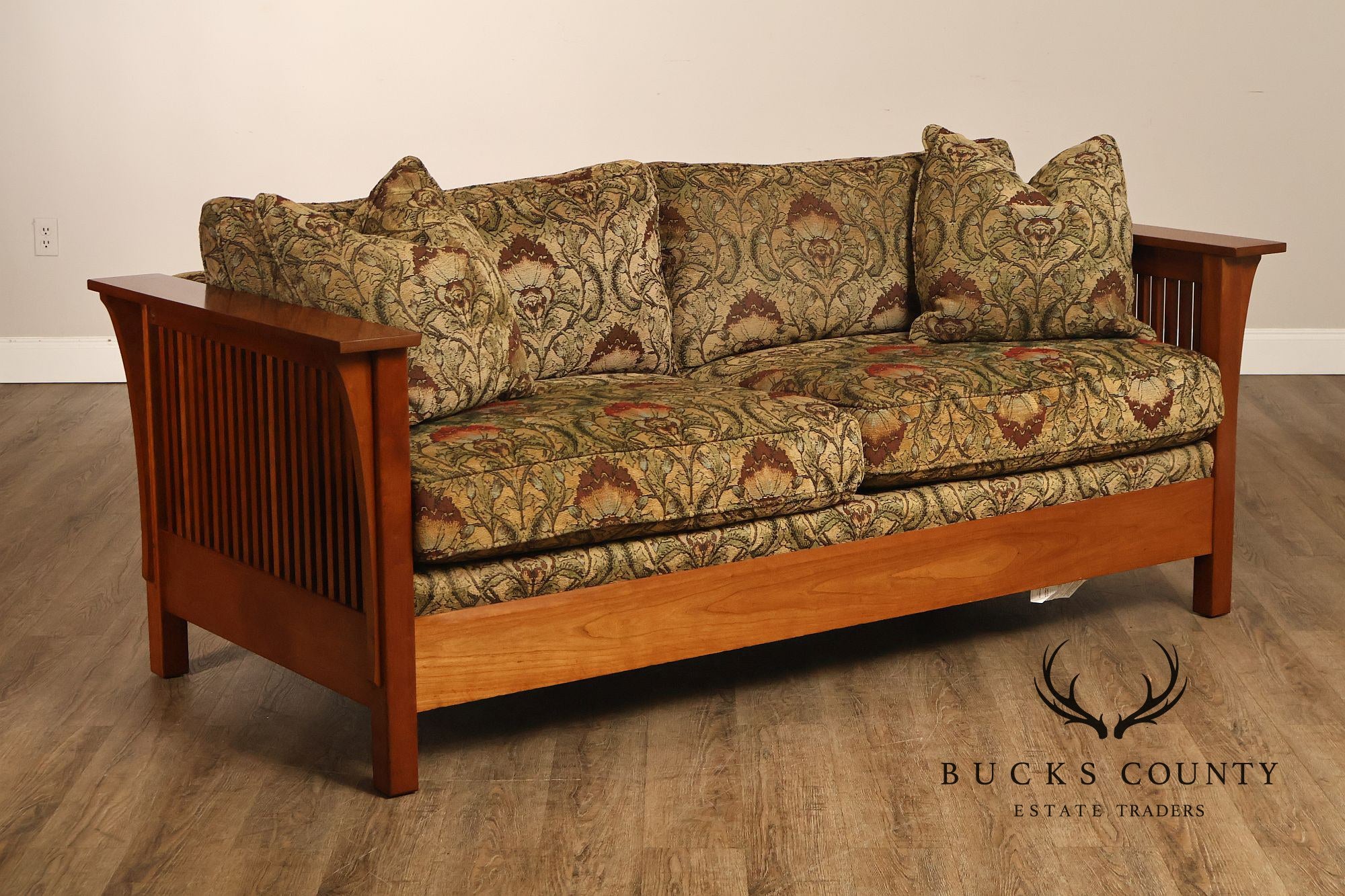 Stickley Mission Collection 'Fayetteville' Cherry Frame Sofa