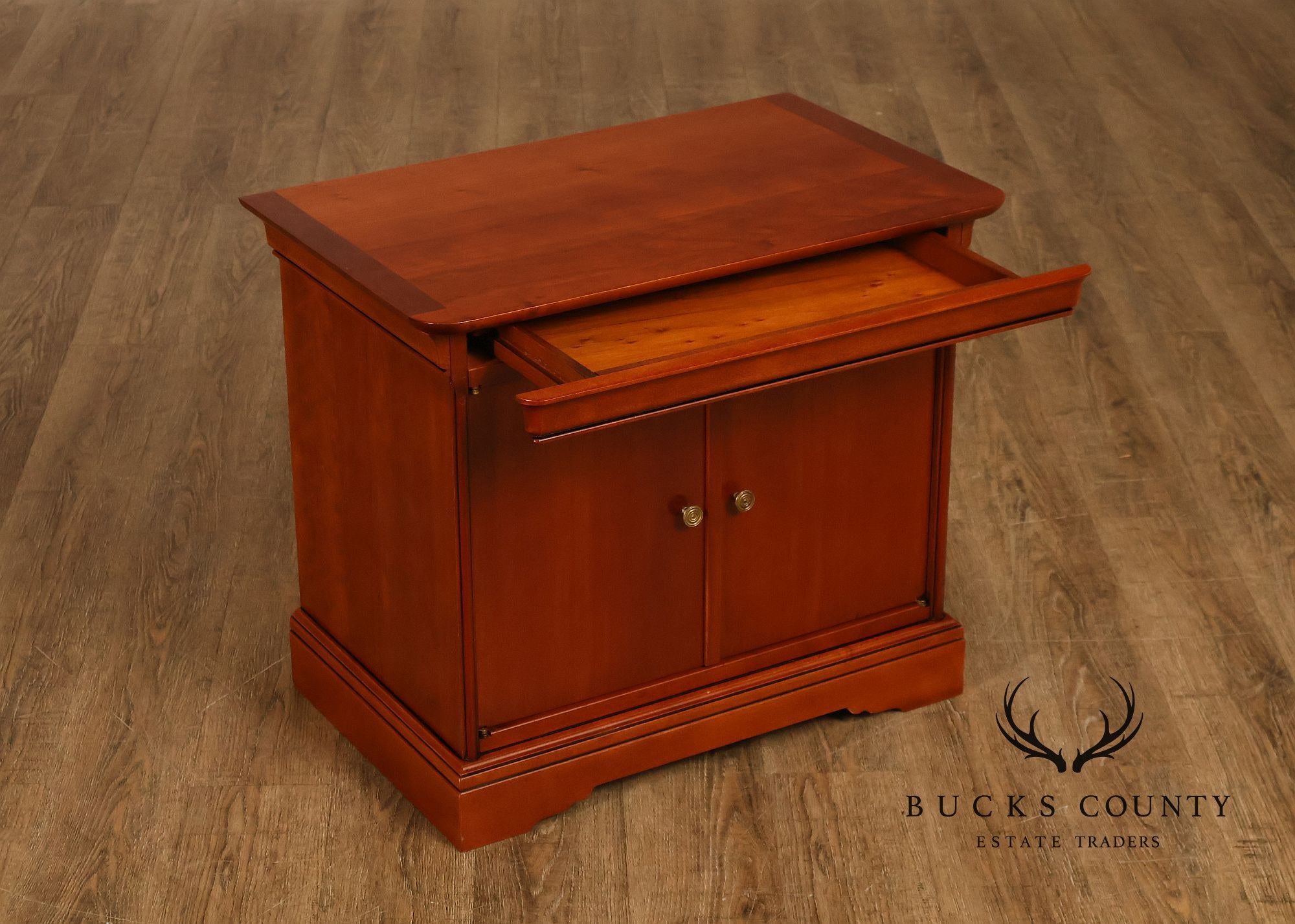 Grange French Louis Philippe Cherry Wood Nightstand