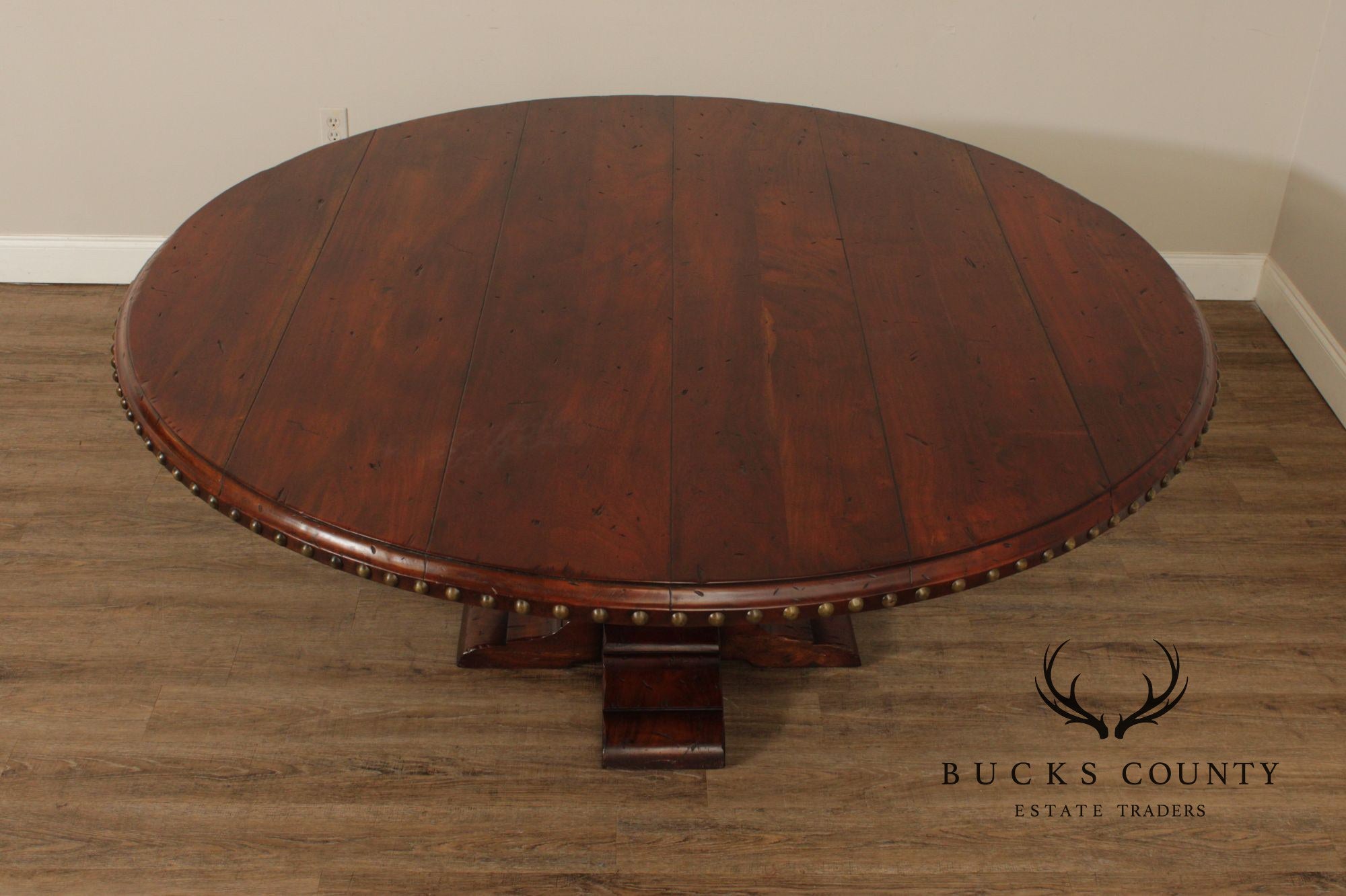 Spanish Revival Style 73" Round Dining Table