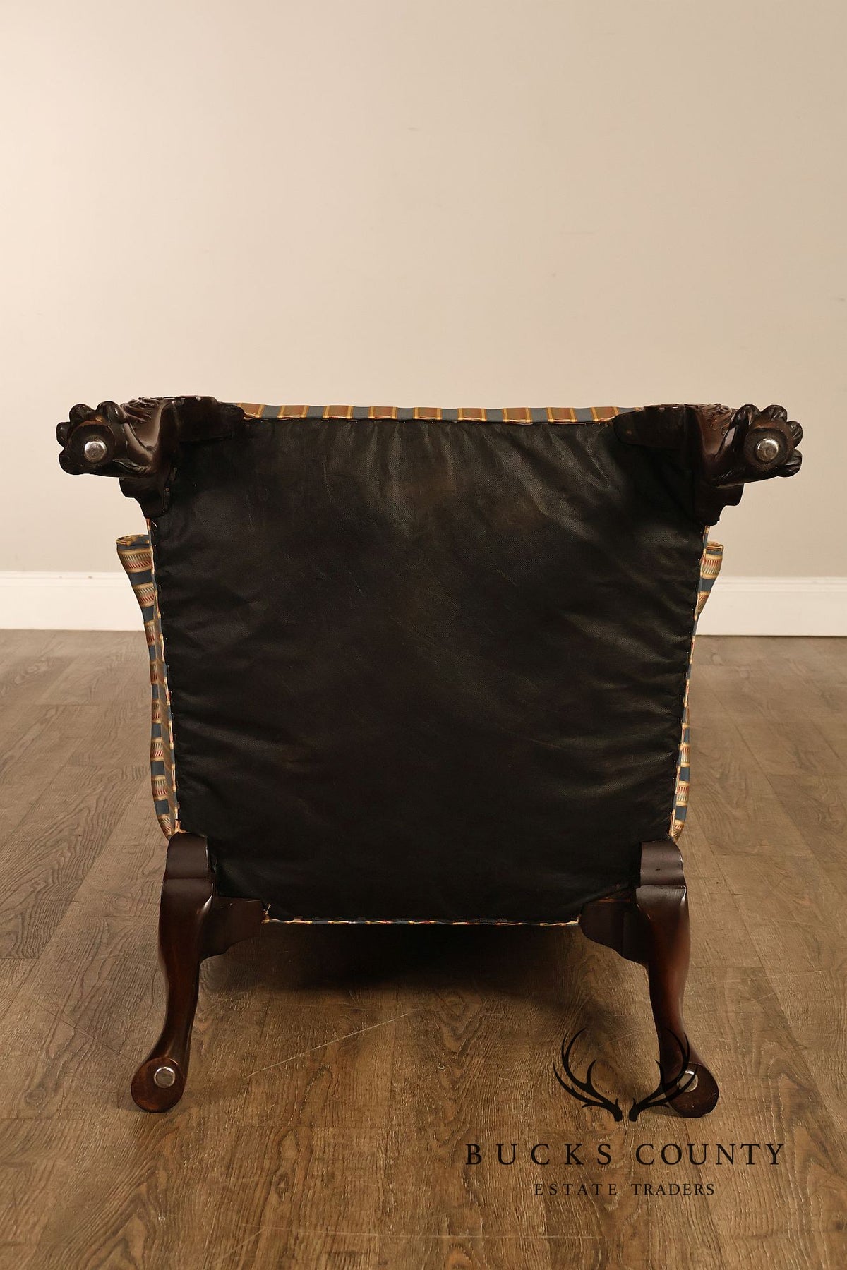 Georgian Style Carved Mahogany Armchair