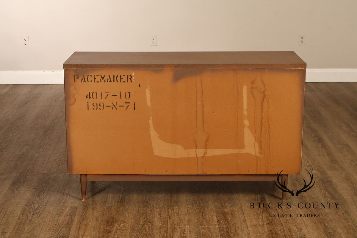 Mid Century Modern Broyhill Pacemaker Walnut Credenza Cabinet