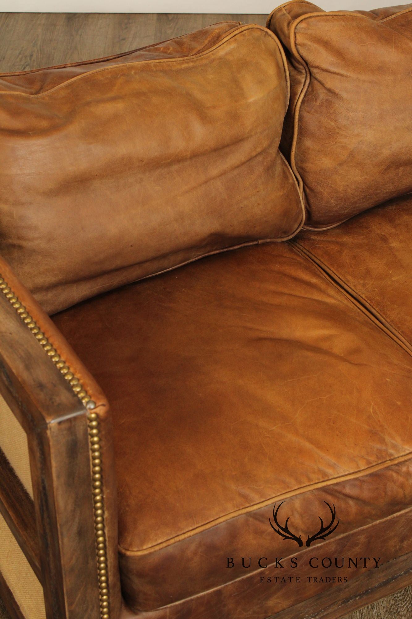 Moe's Collection 'Darlington' Rustic Leather Sofa