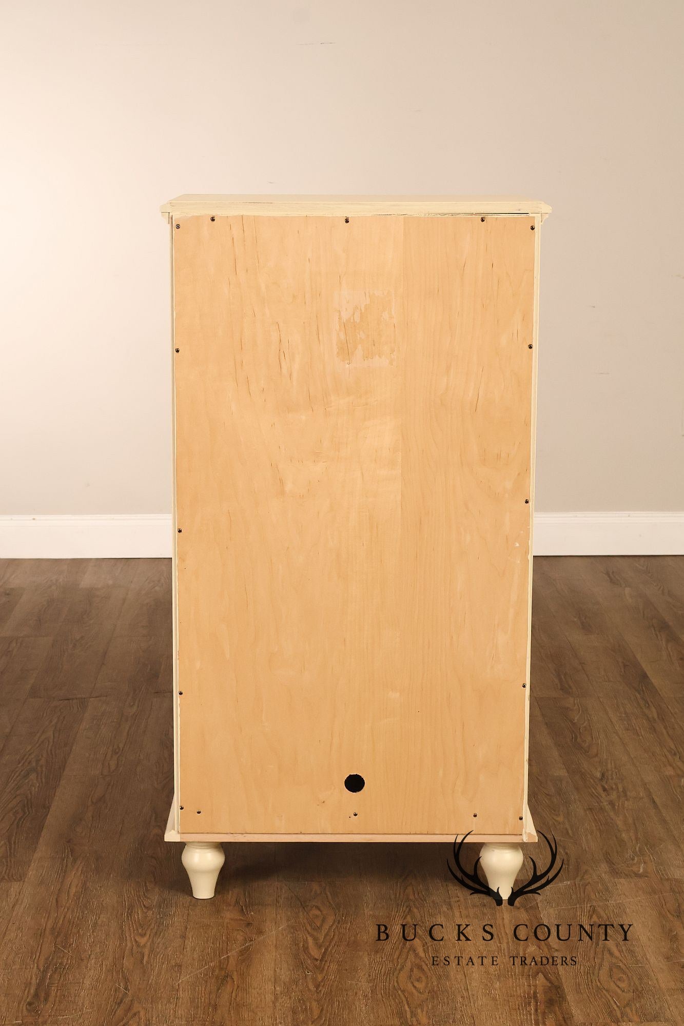 Coastal Style Painted Linen Cabinet
