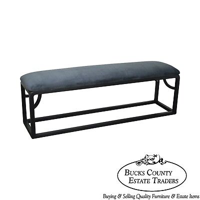 Custom Black Painted Long Bench (A)