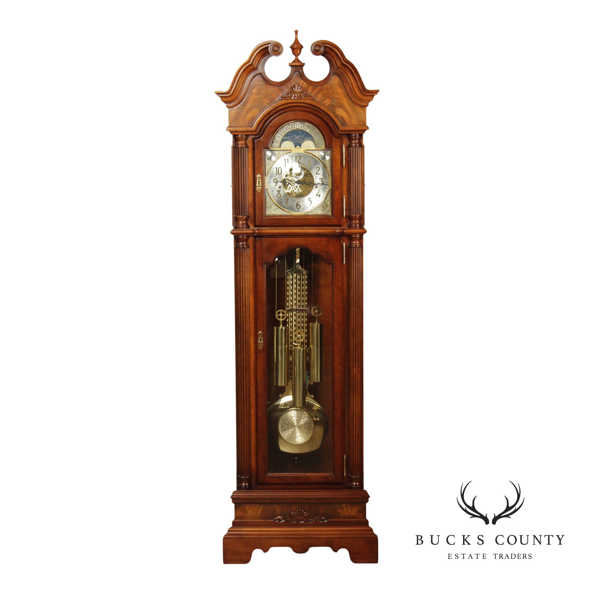 Sligh Georgian Style Mahogany 'Wilton' Grandfather Clock
