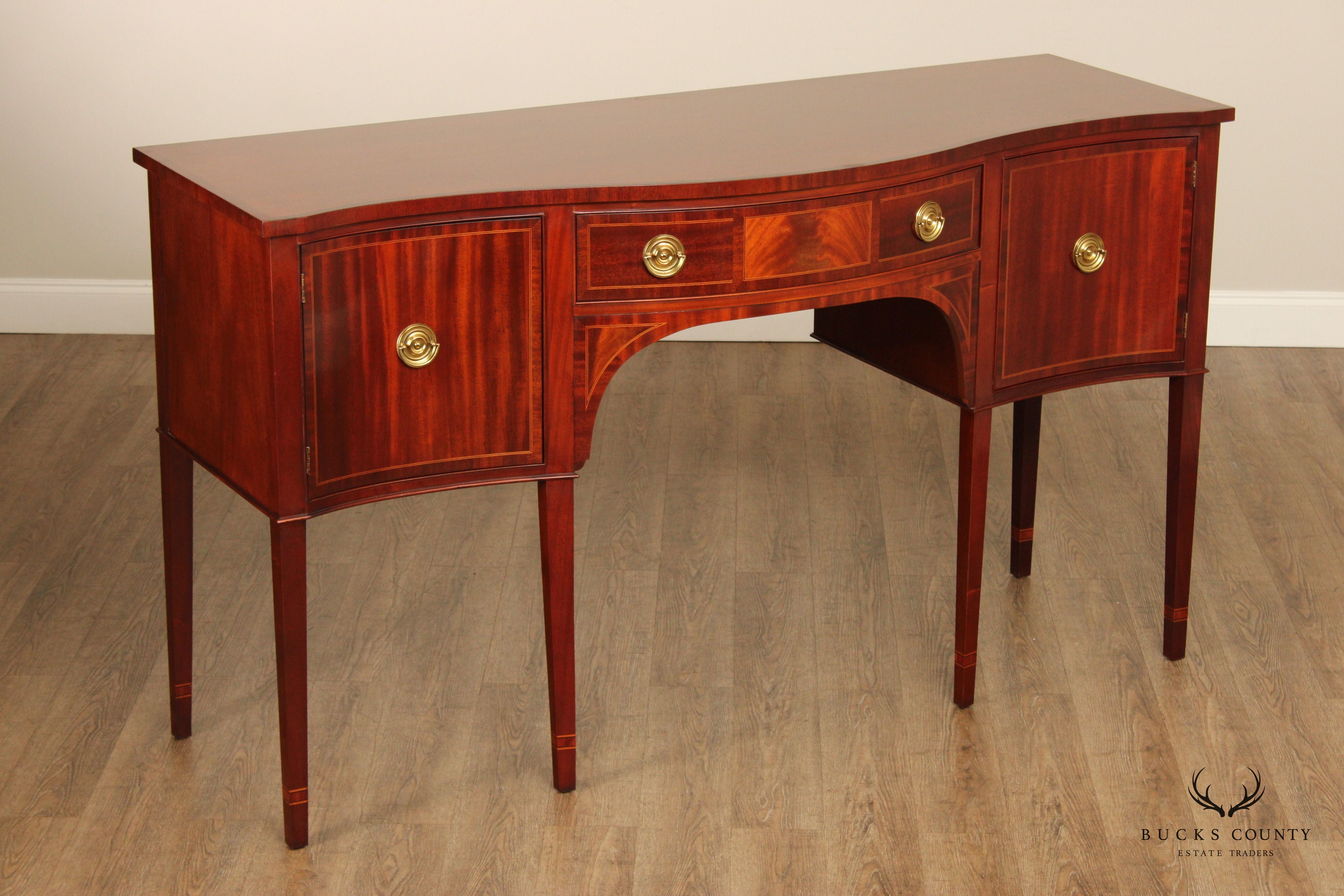 Baker Federal Style Mahogany Inlaid Sideboard