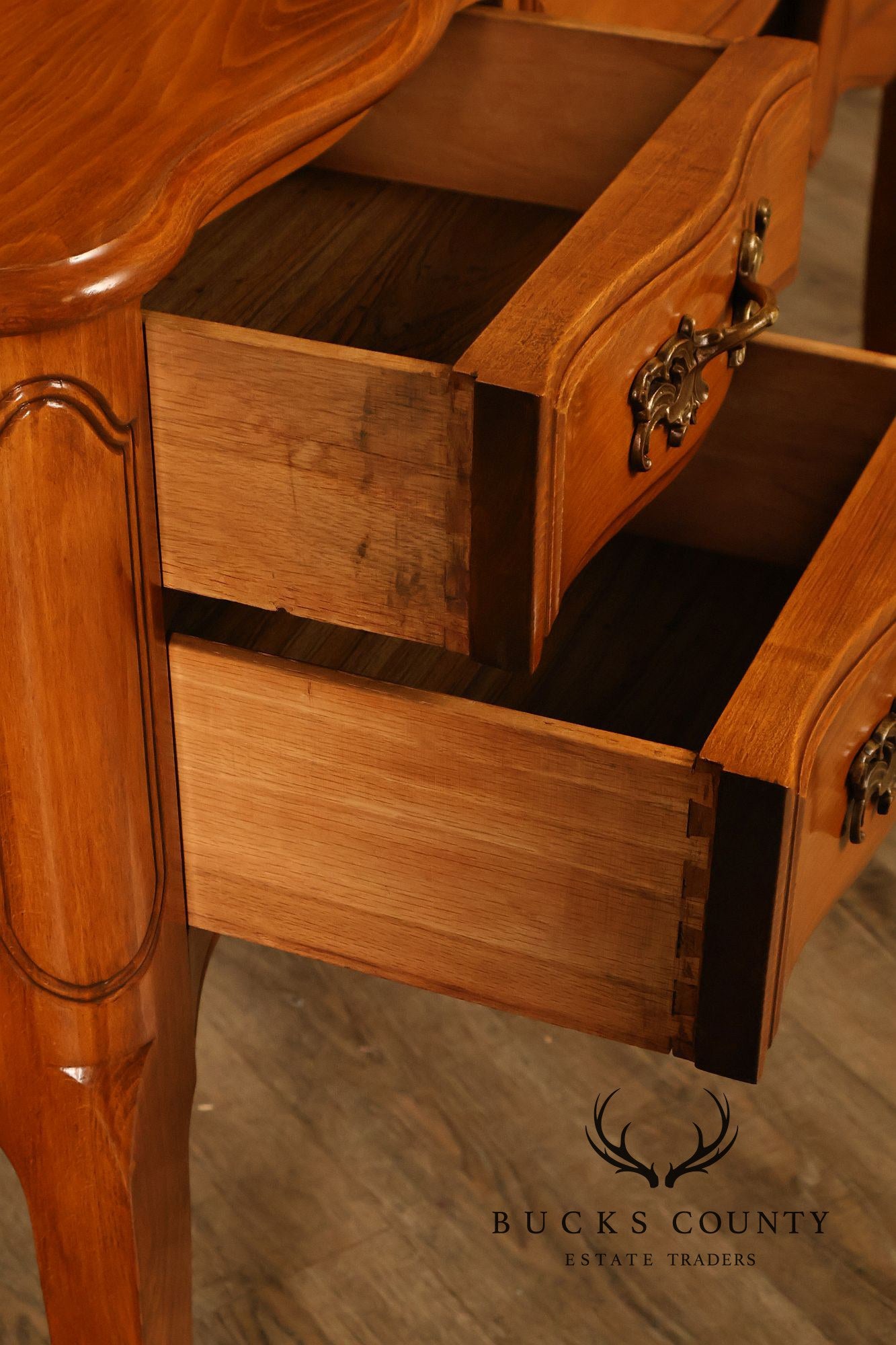 Davis Cabinet Company French Provincial Style Desk With Hutch And Chair