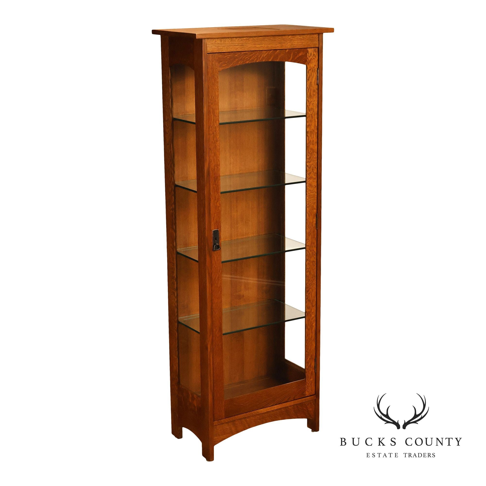 Stickley Mission Collection Oak Display Cabinet