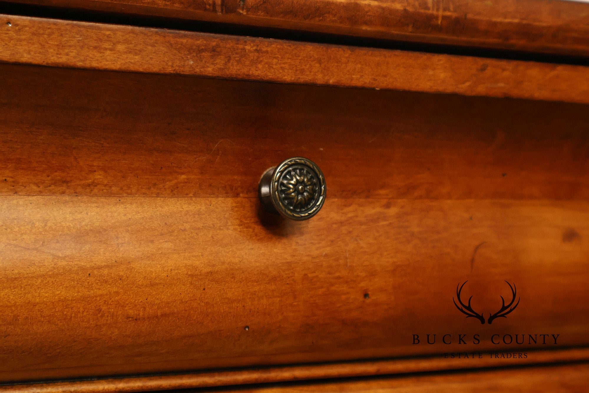 Ethan Allen 'Townhouse' Burlwood Double Dresser