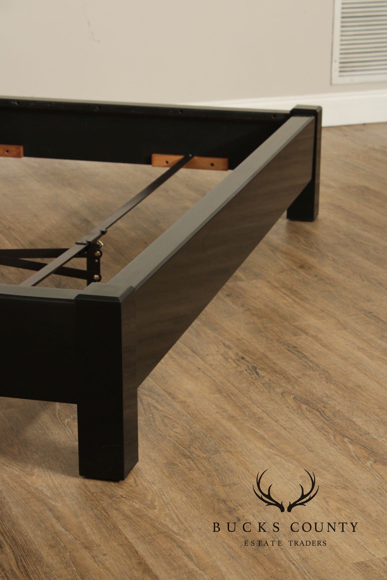 Stickley John Widdicomb Collection Ebonized King Panel Bed