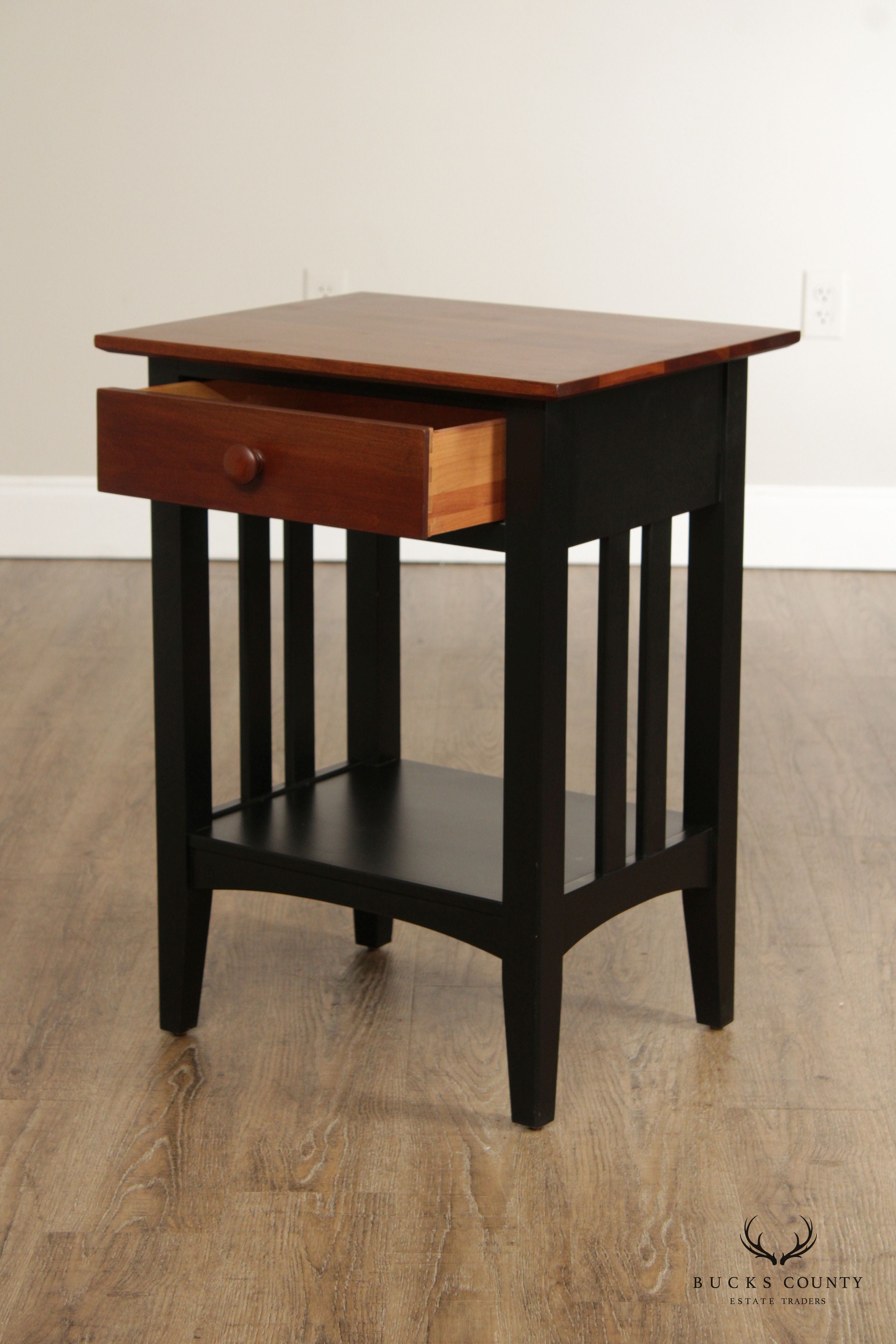 Ethan Allen 'American Impressions' Ebonized Cherry Nightstand