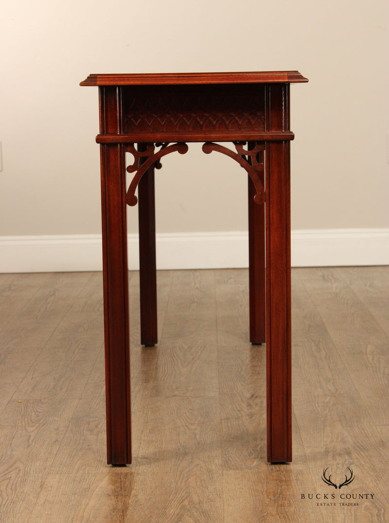 Councill Craftsmen Chippendale Style Mahogany Console Table
