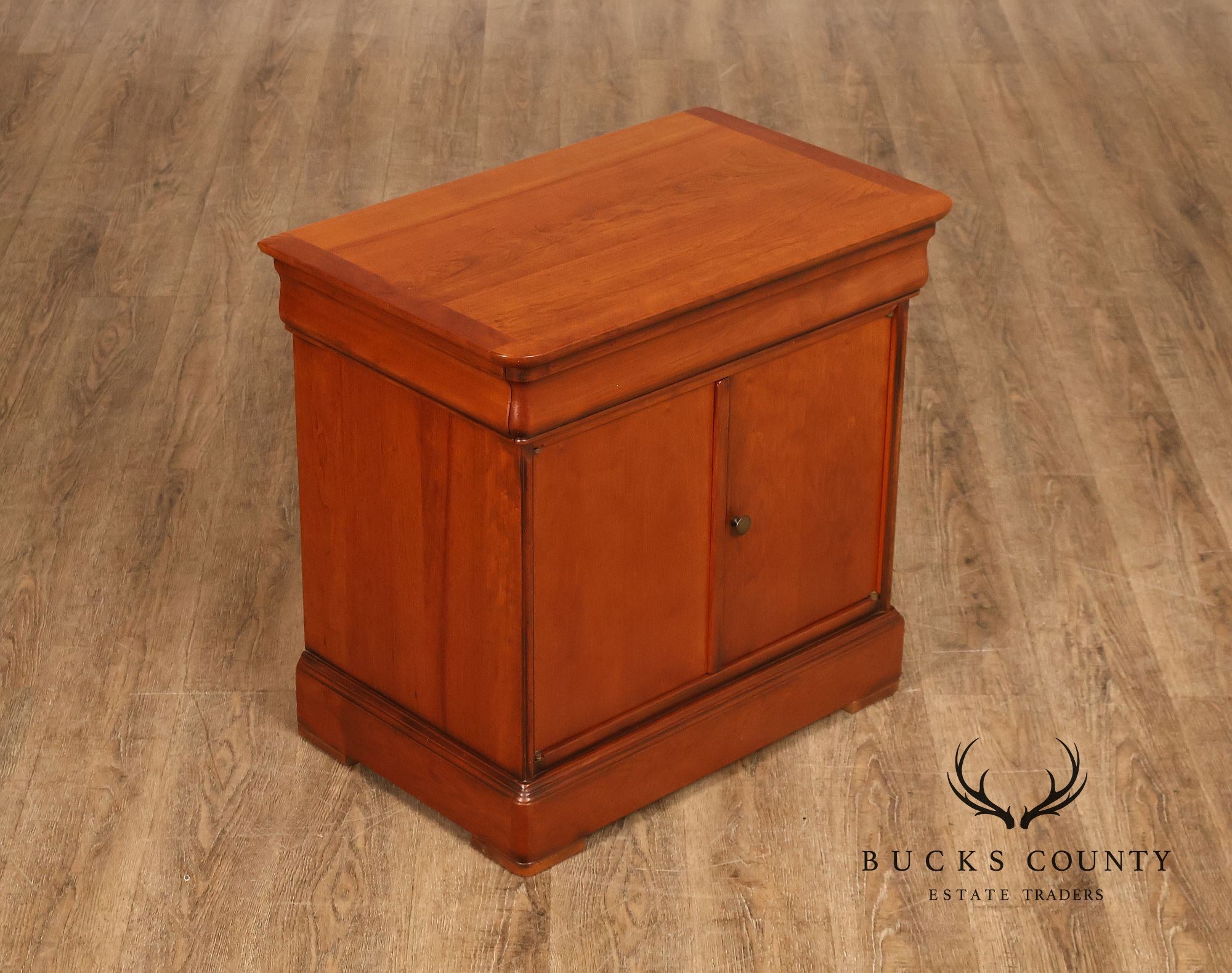 French Louis Philippe Style Cherry Nightstand