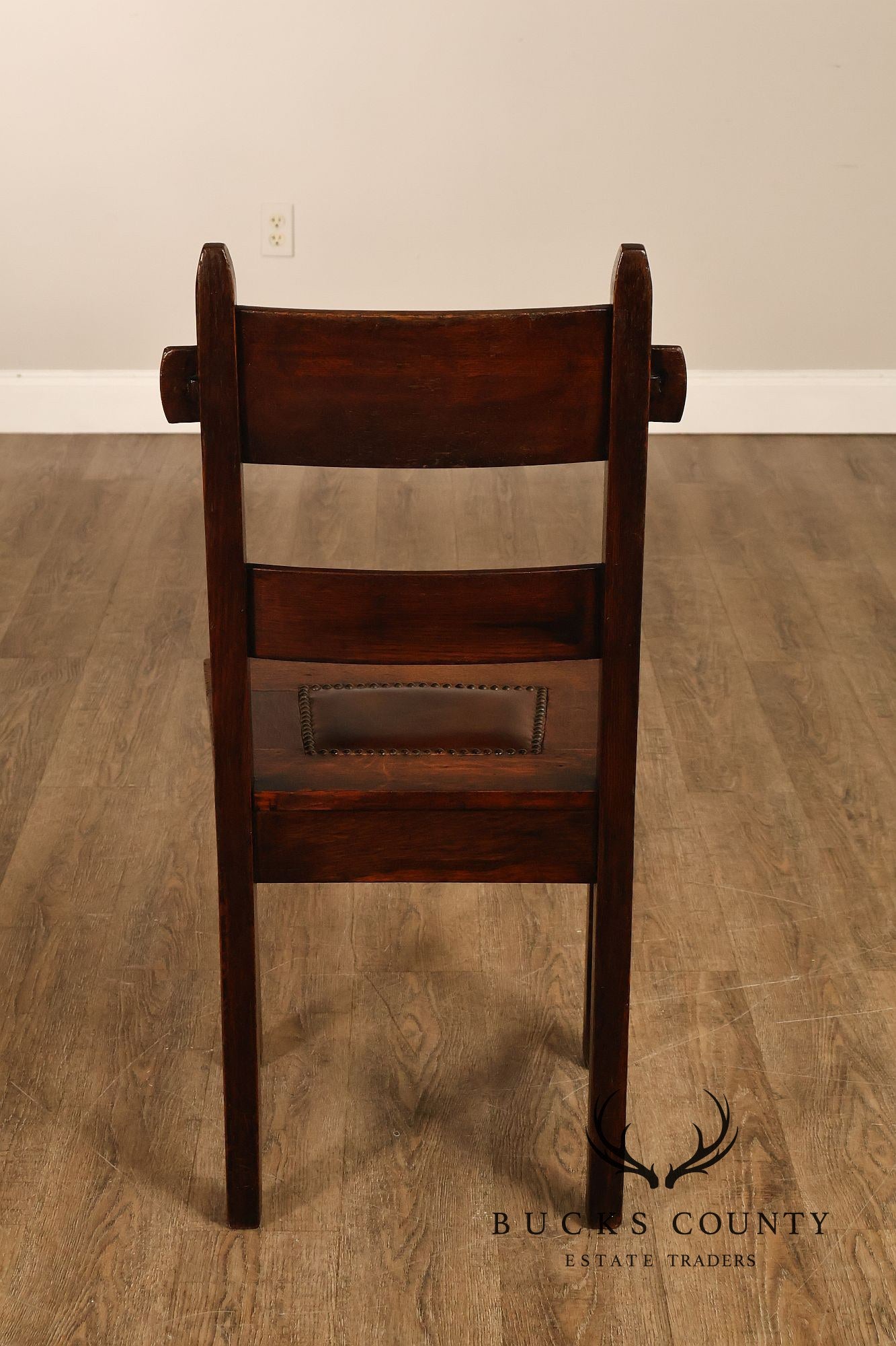 Gustav Stickley Antique Oak Rabbit Ear #1291 Dining Chair