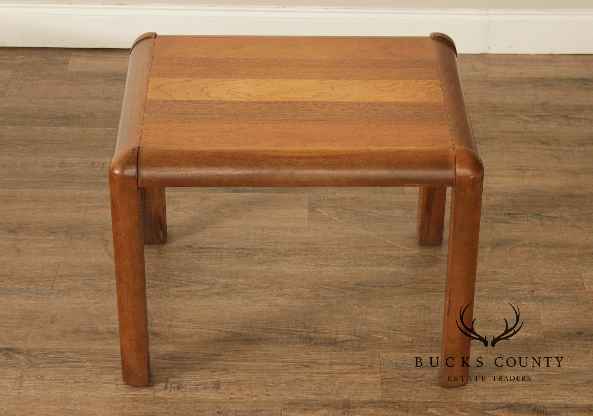 Lane Modern Pair of Teak Side Tables