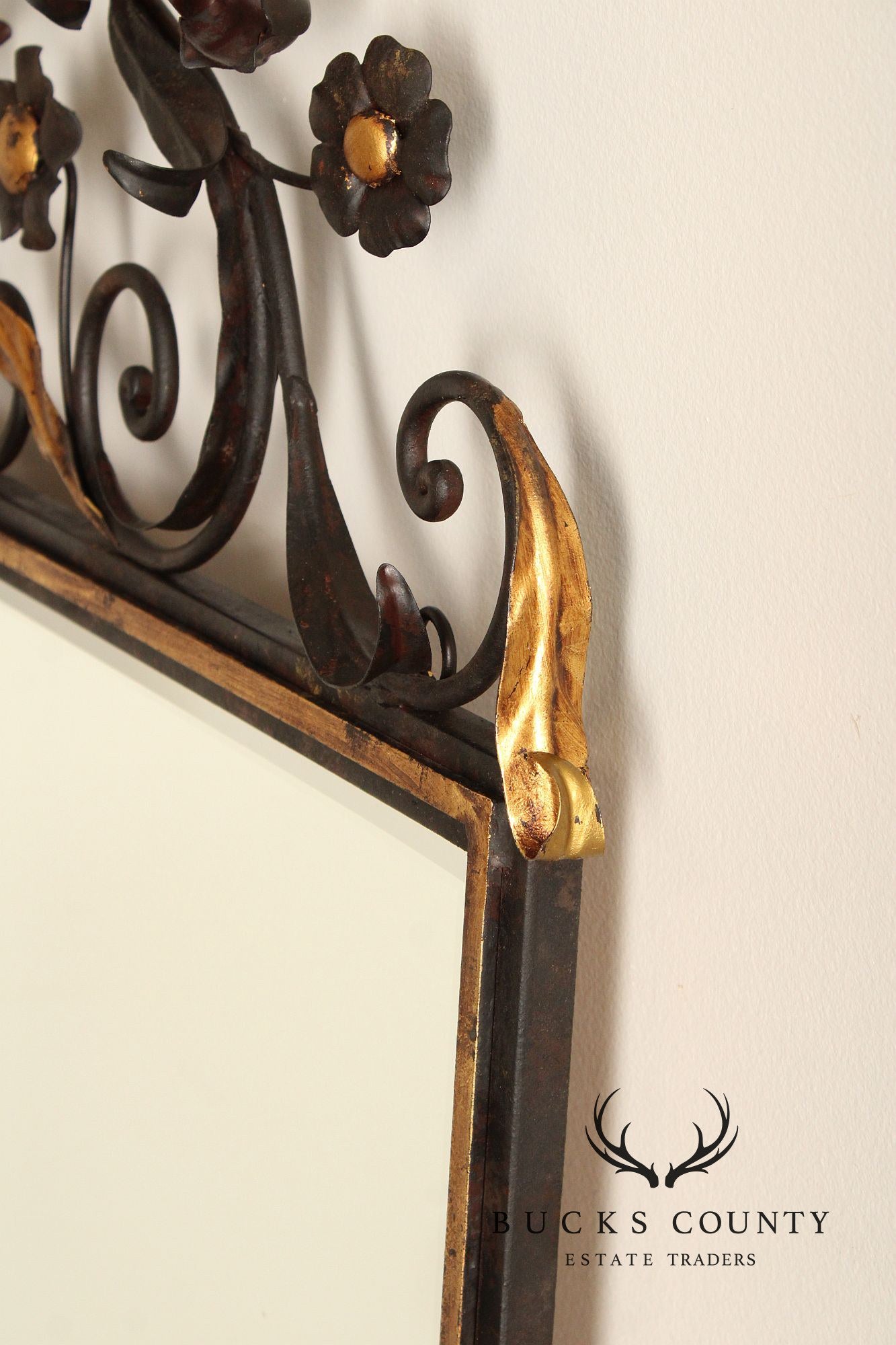 LaBarge Italian Wrought Iron Wall Mirror