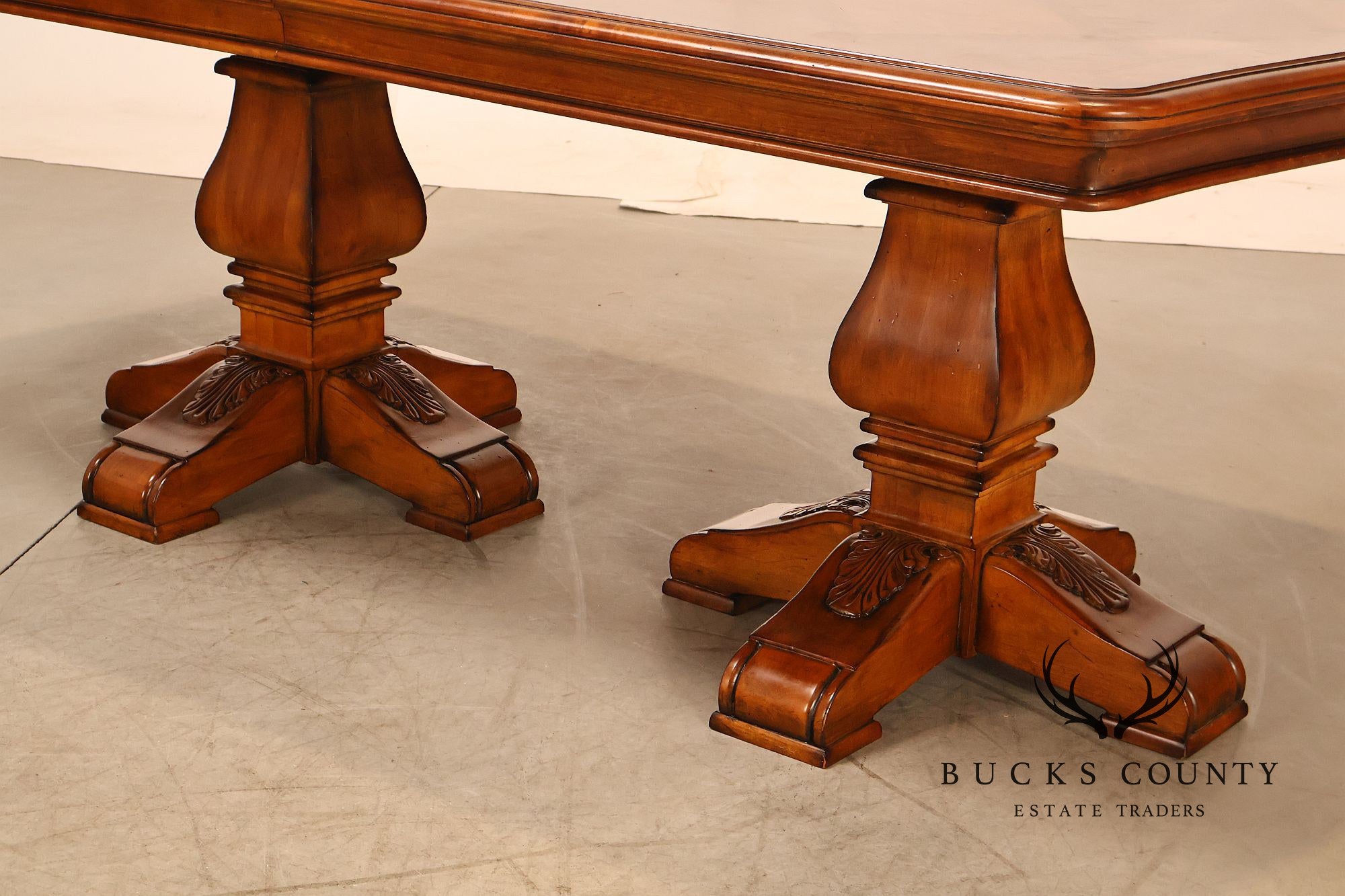 Ethan Allen Tuscany Verona Double Pedestal Extendable Dining Table