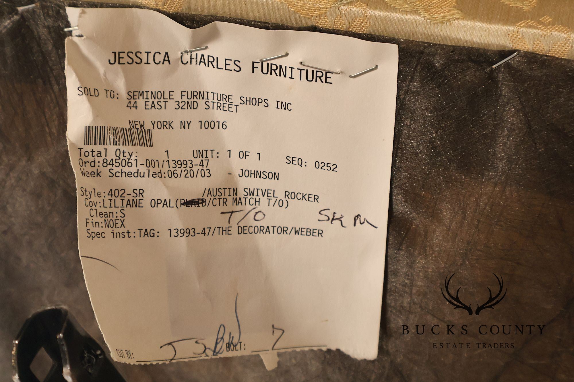 Jessica Charles 'Austin' Swivel Rocking Armchair