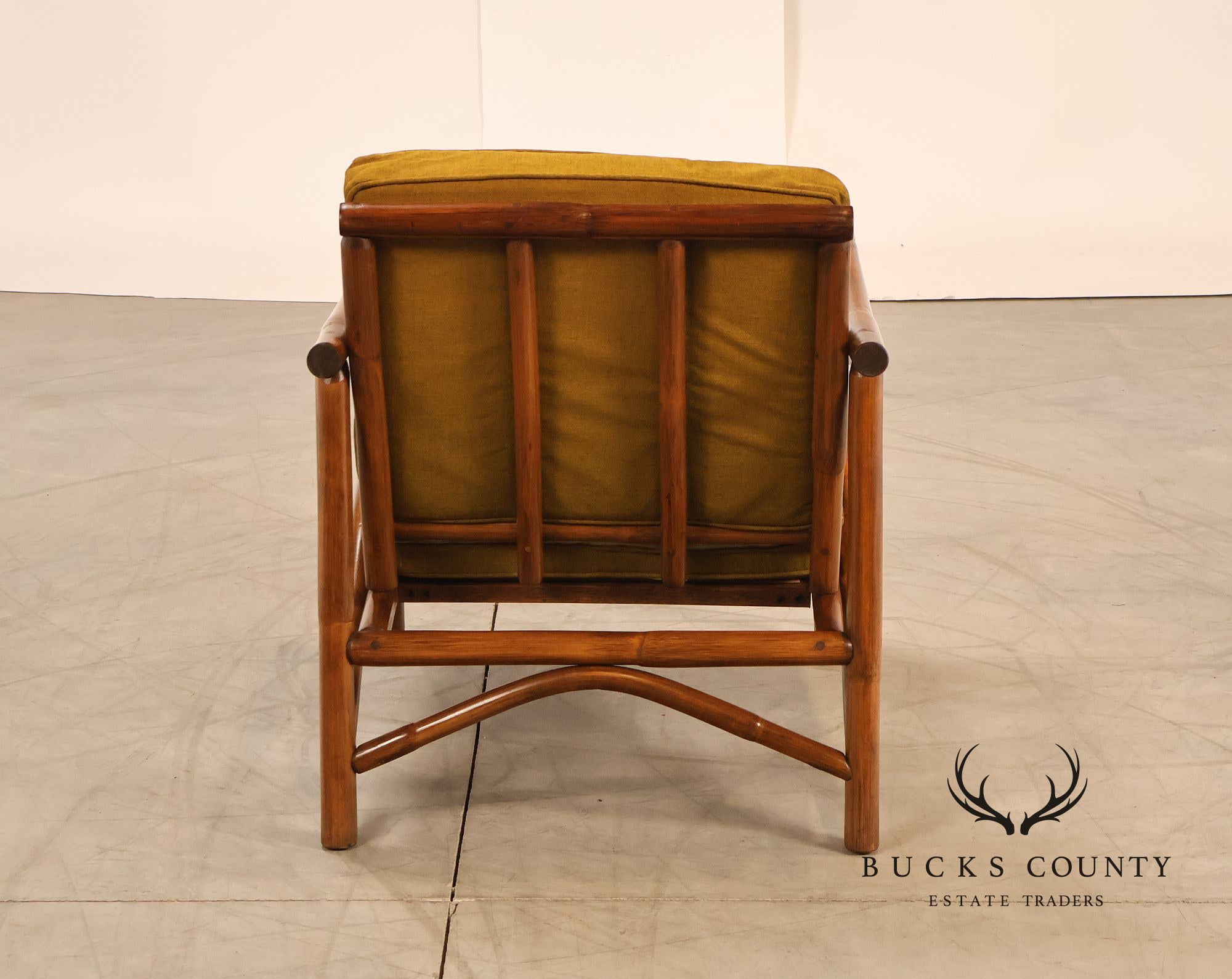 Vogue Coastal Vintage Rattan Bamboo Armchair