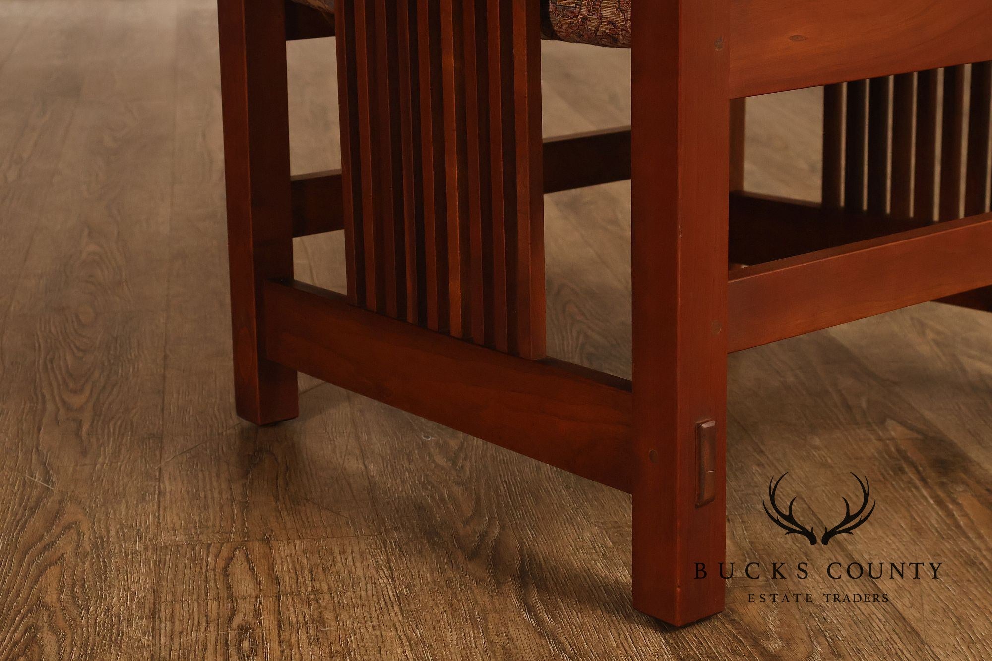 Stickley Mission Collection Cherry Spindle Armchair
