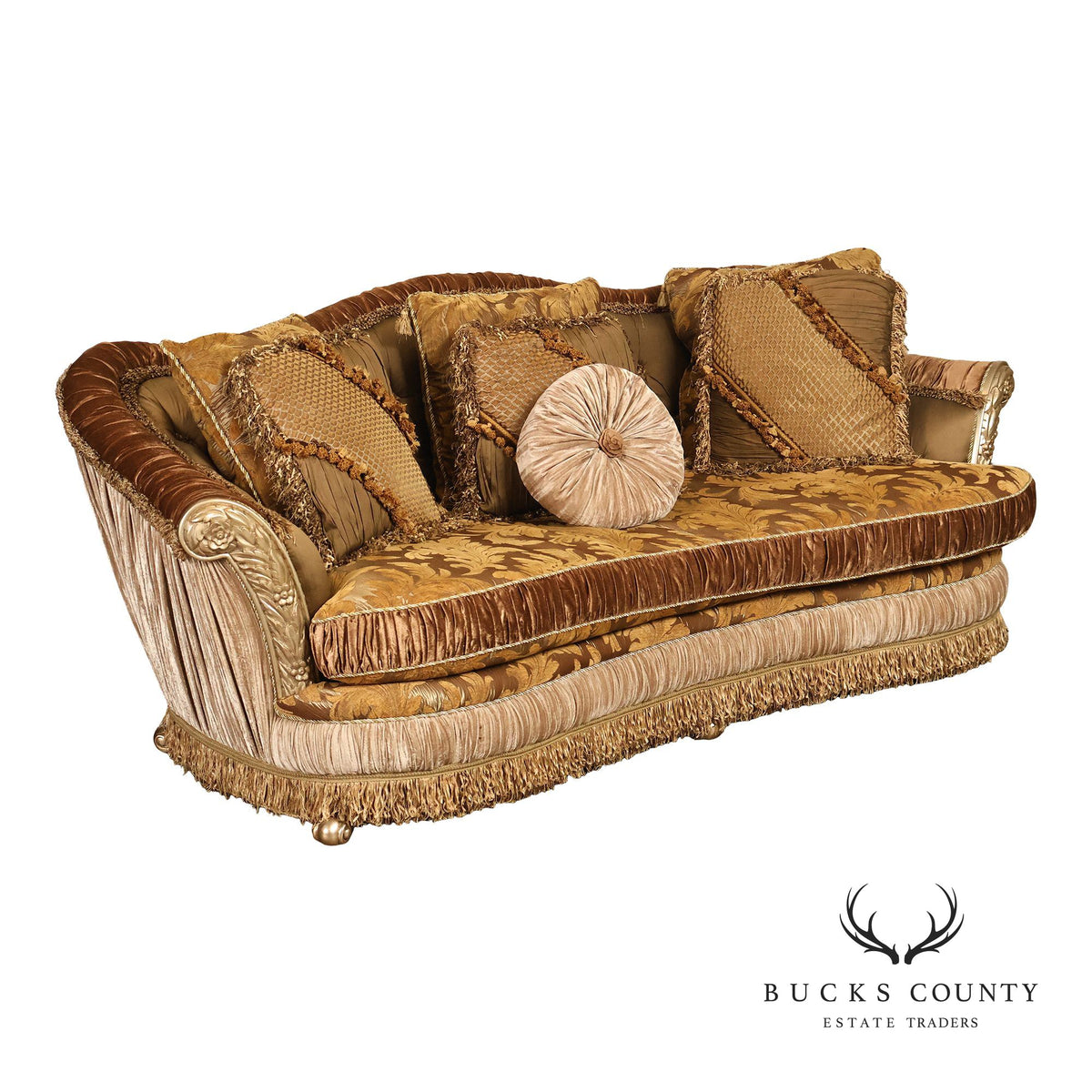 Italian Renaissance Style Upholstered Sofa