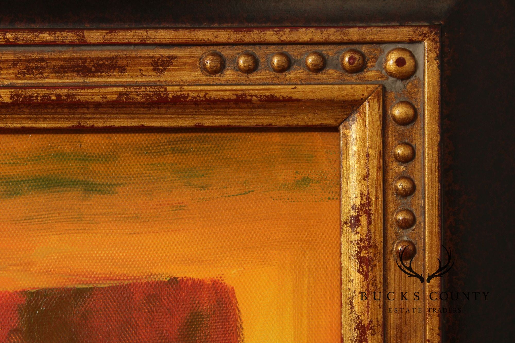 Abstract Expressionism Framed Color Block Painting