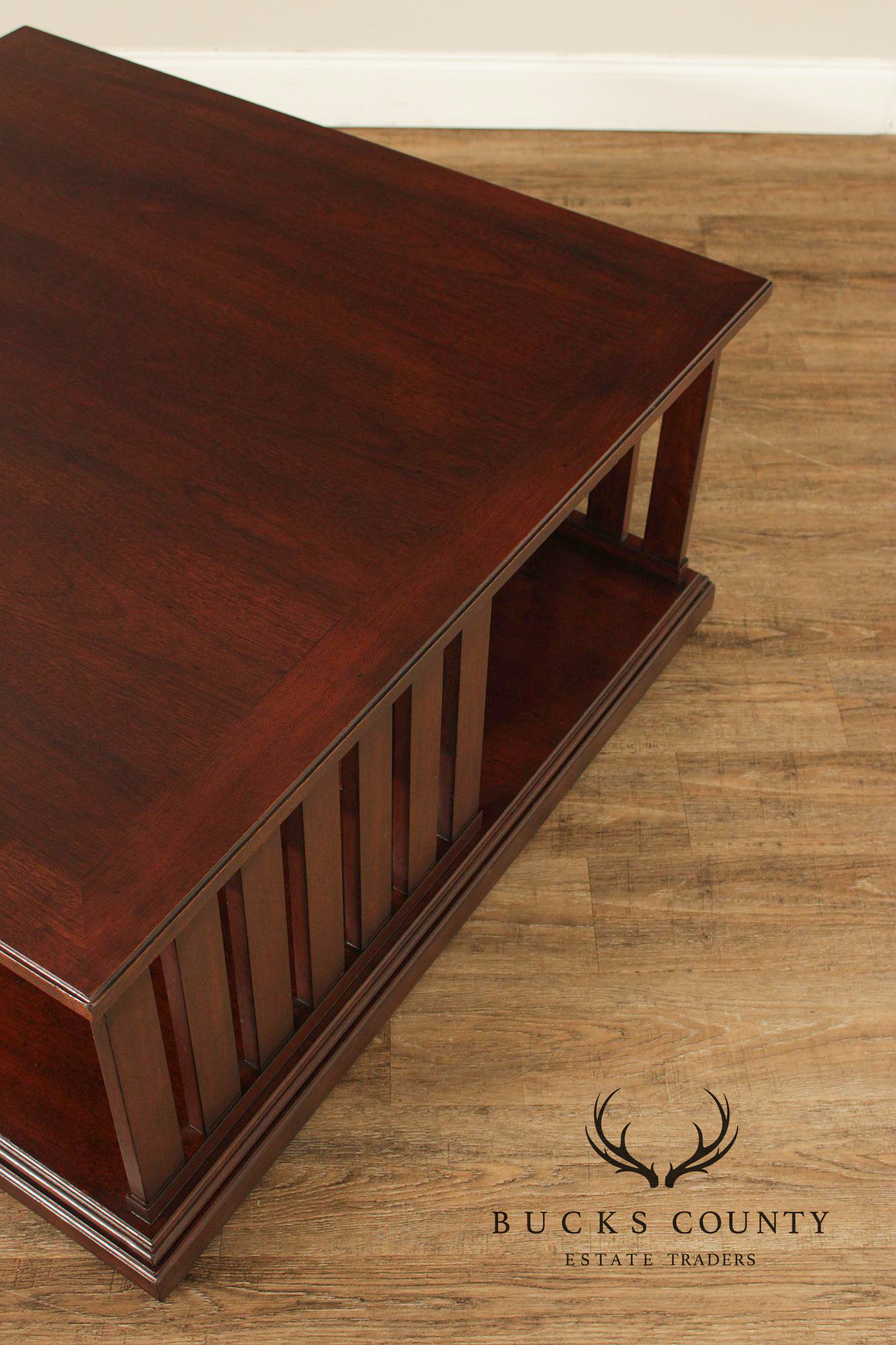Ralph Lauren 42 Inch Square Mahogany Coffee Table